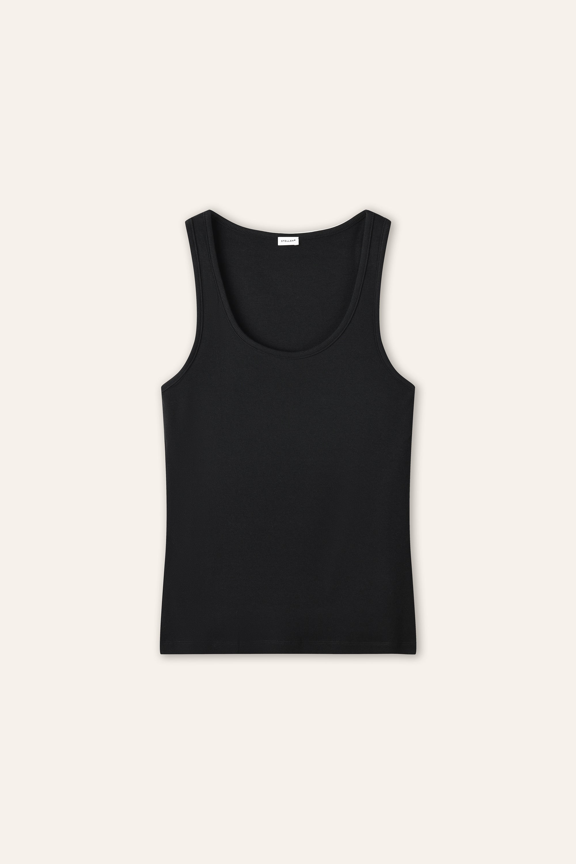 SOLA cotton tank top (Black)