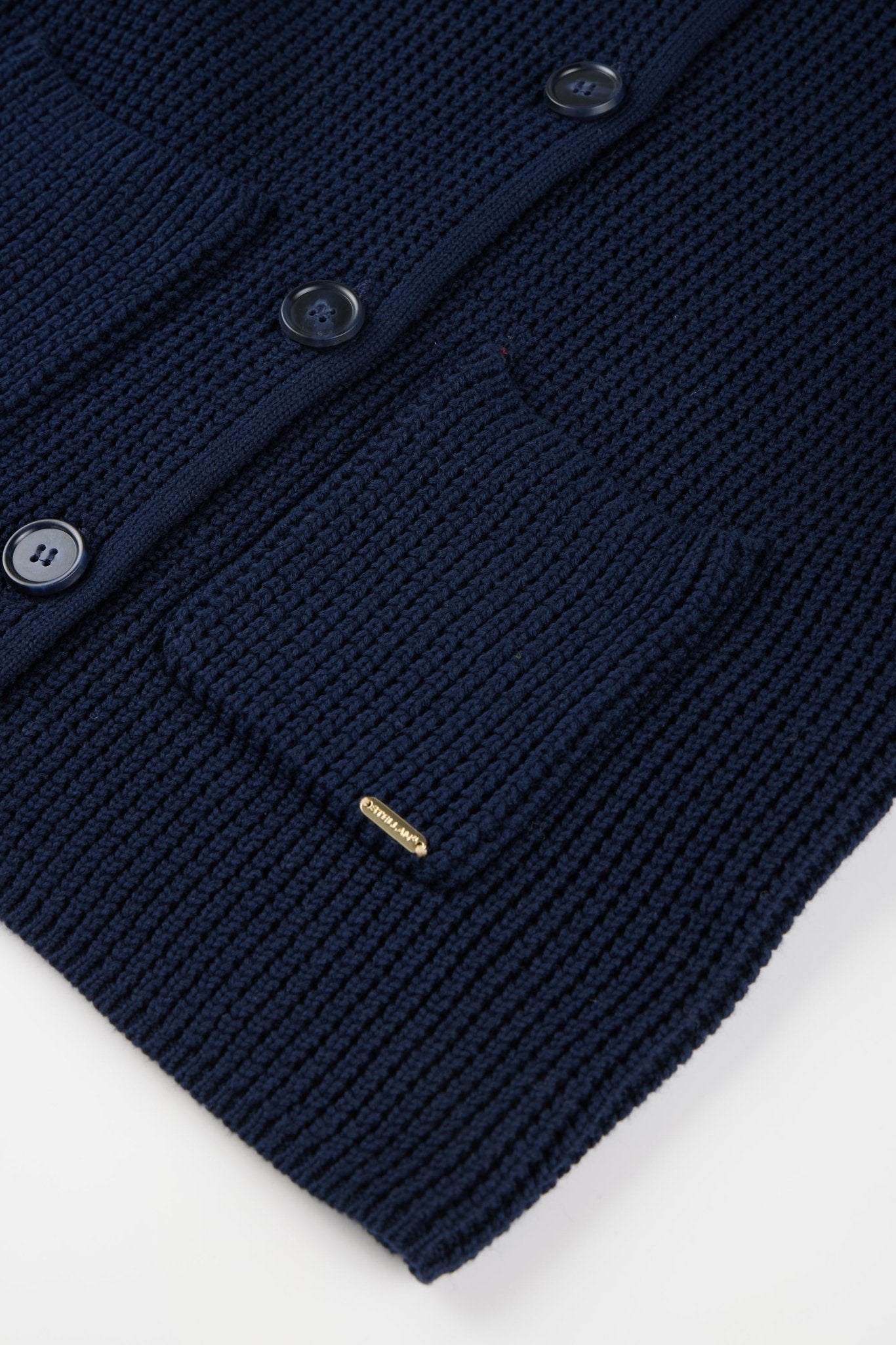 SUE cotton cardigan (Navy) - STELLAM