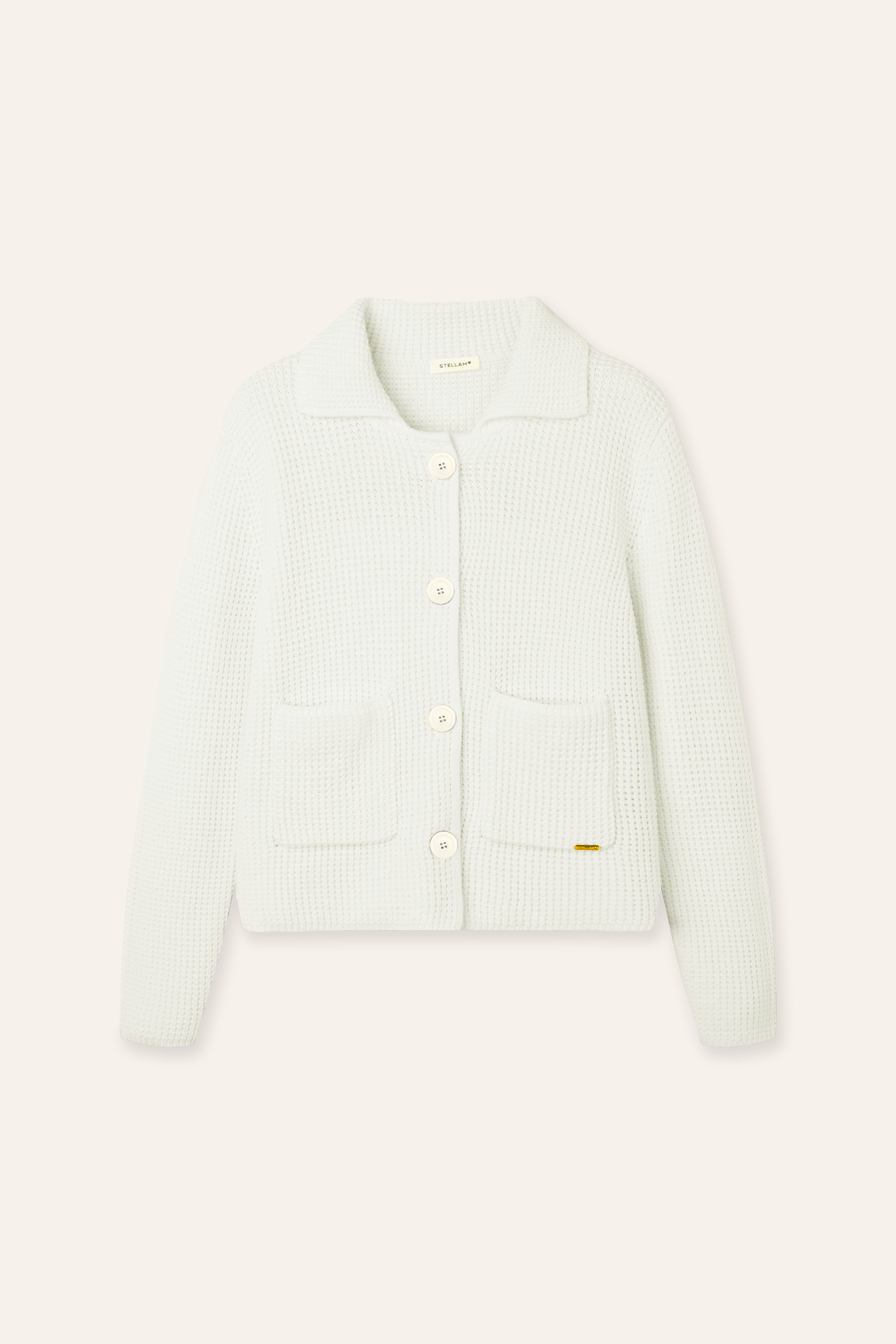 SUE 2.0 棉質開襟衫(白色)