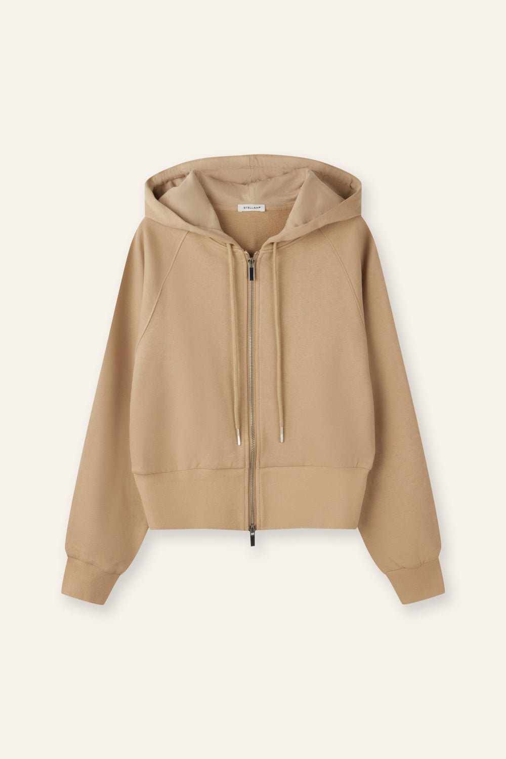 VENICE cotton hoodie jacket (Khaki) - STELLAM