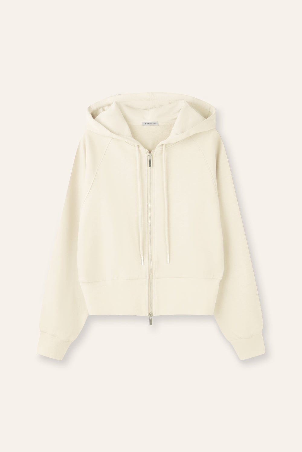 VENICE cotton hoodie jacket (Light yellow) - STELLAM