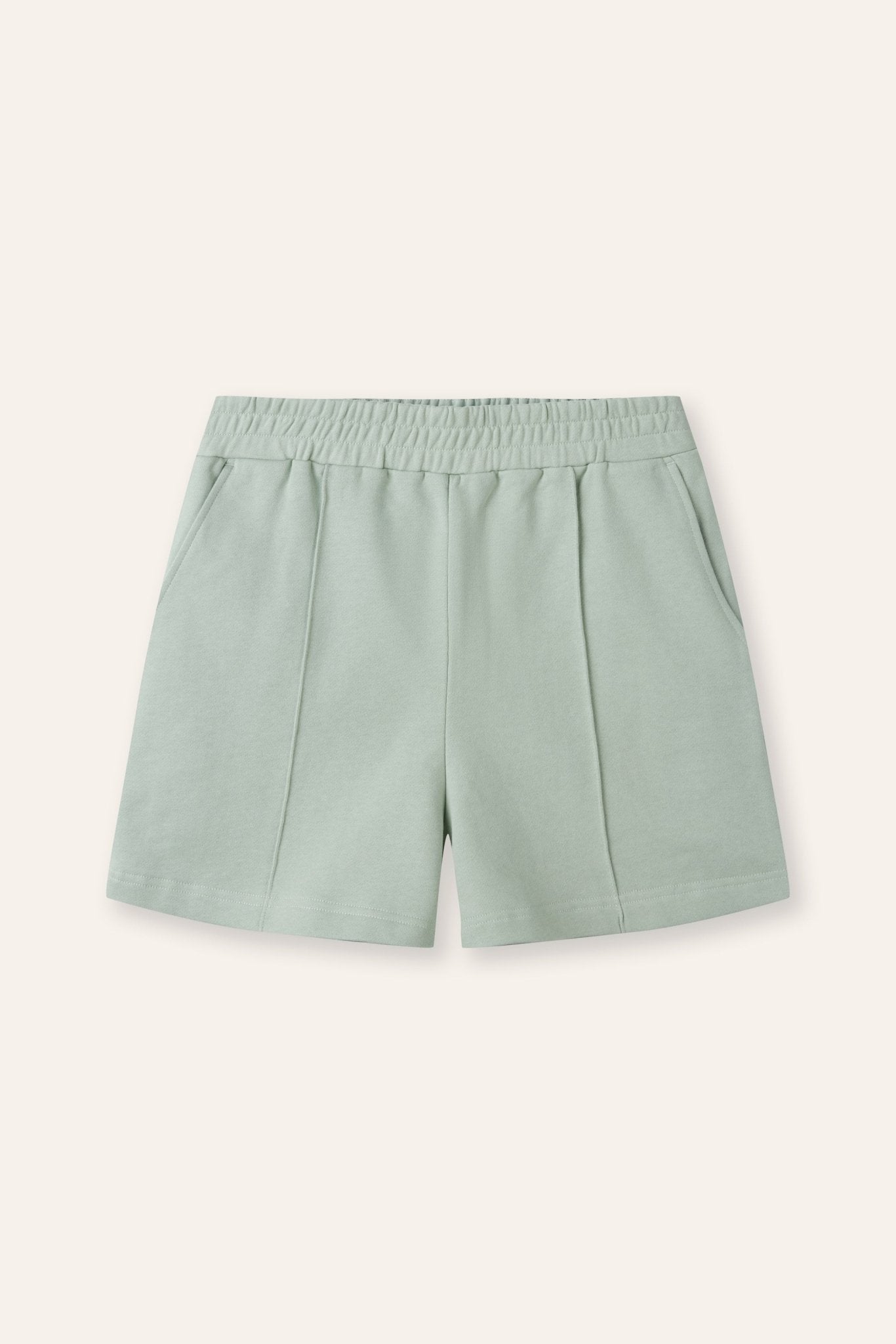 VENICE cotton shorts (Light green) - STELLAM