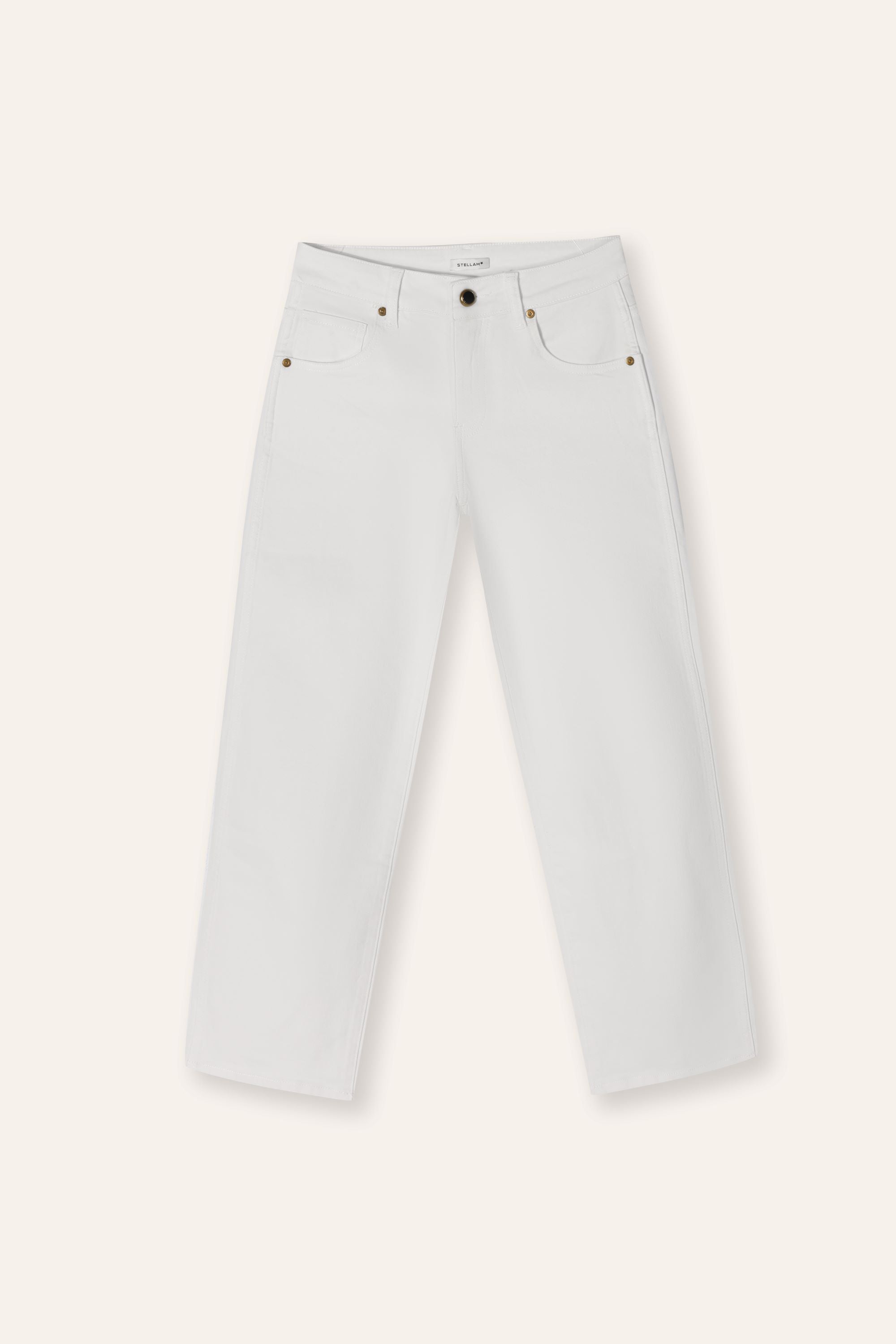 WELL low waisted straight-leg jeans (White)