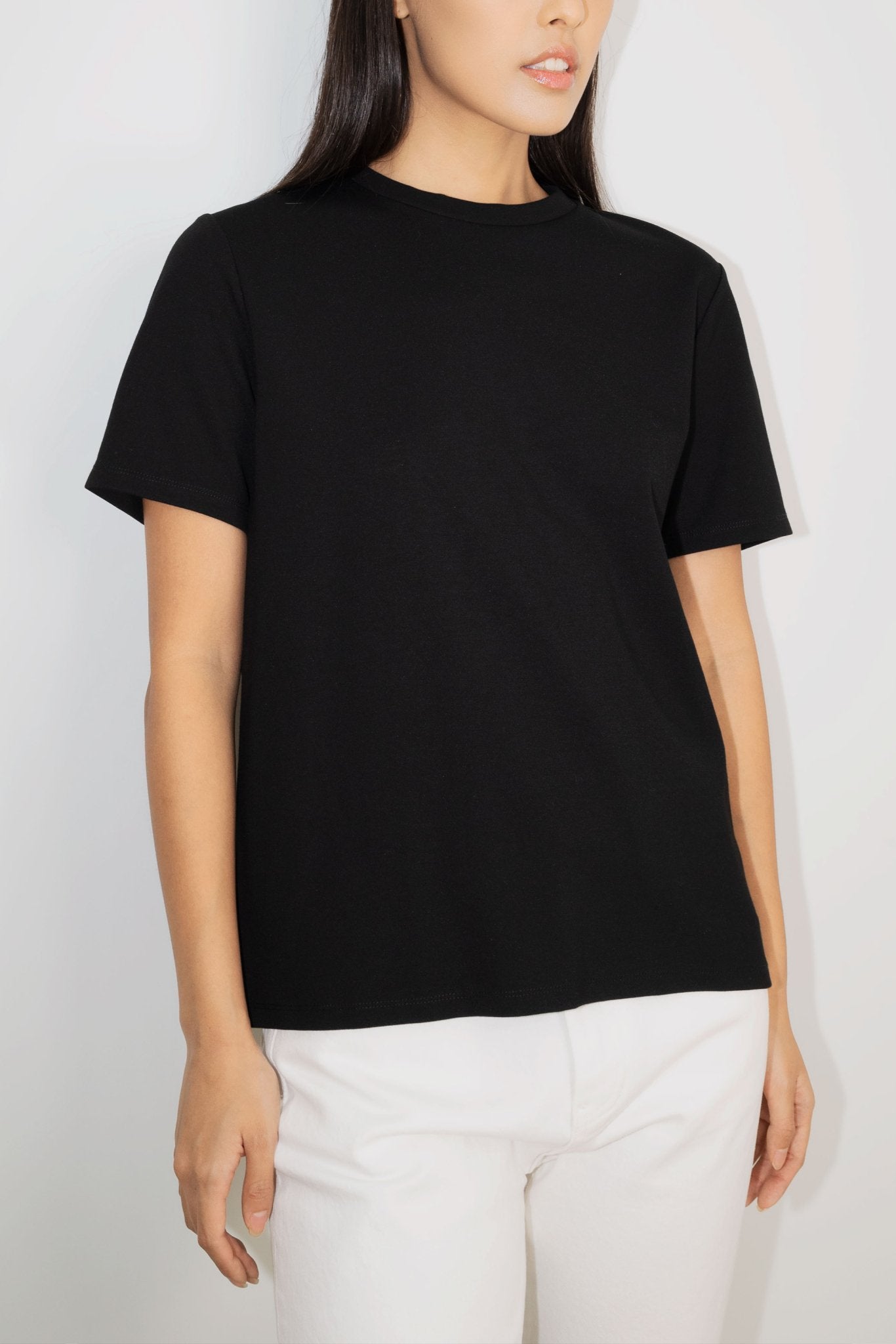 WESLER jersey top (Black) - STELLAM