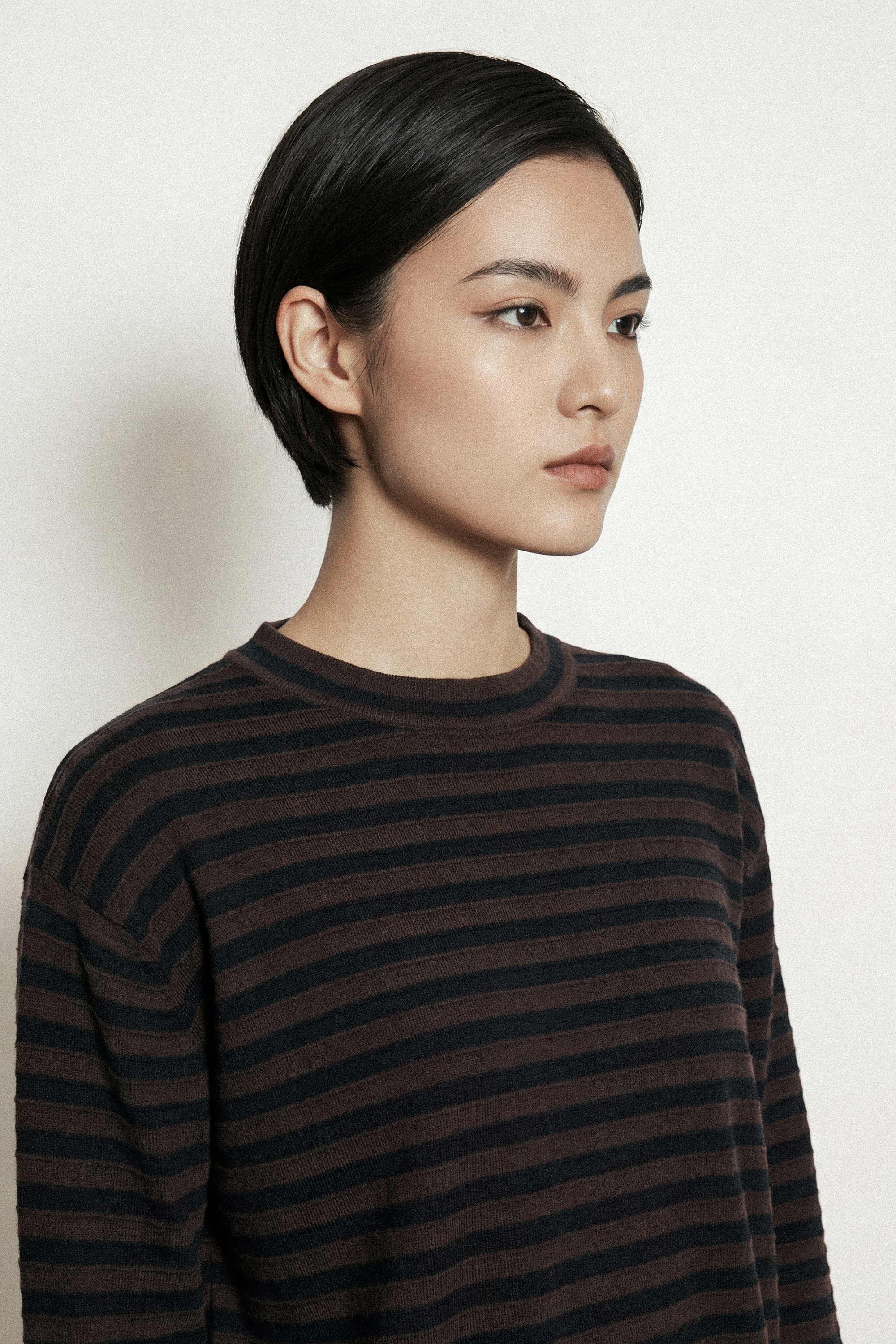 JUILY 羊毛上衣（棕色條紋）