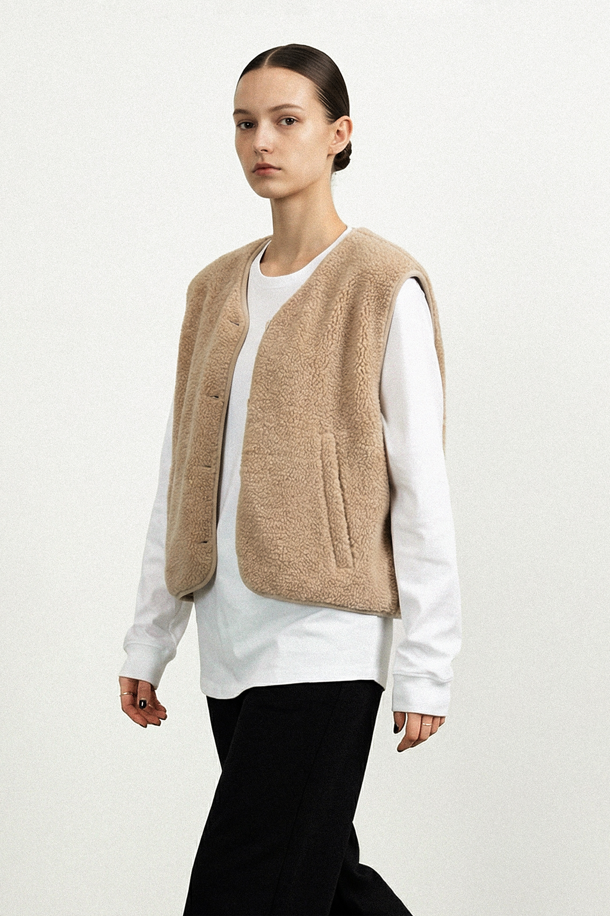 MUMU wool gilet (Camel)