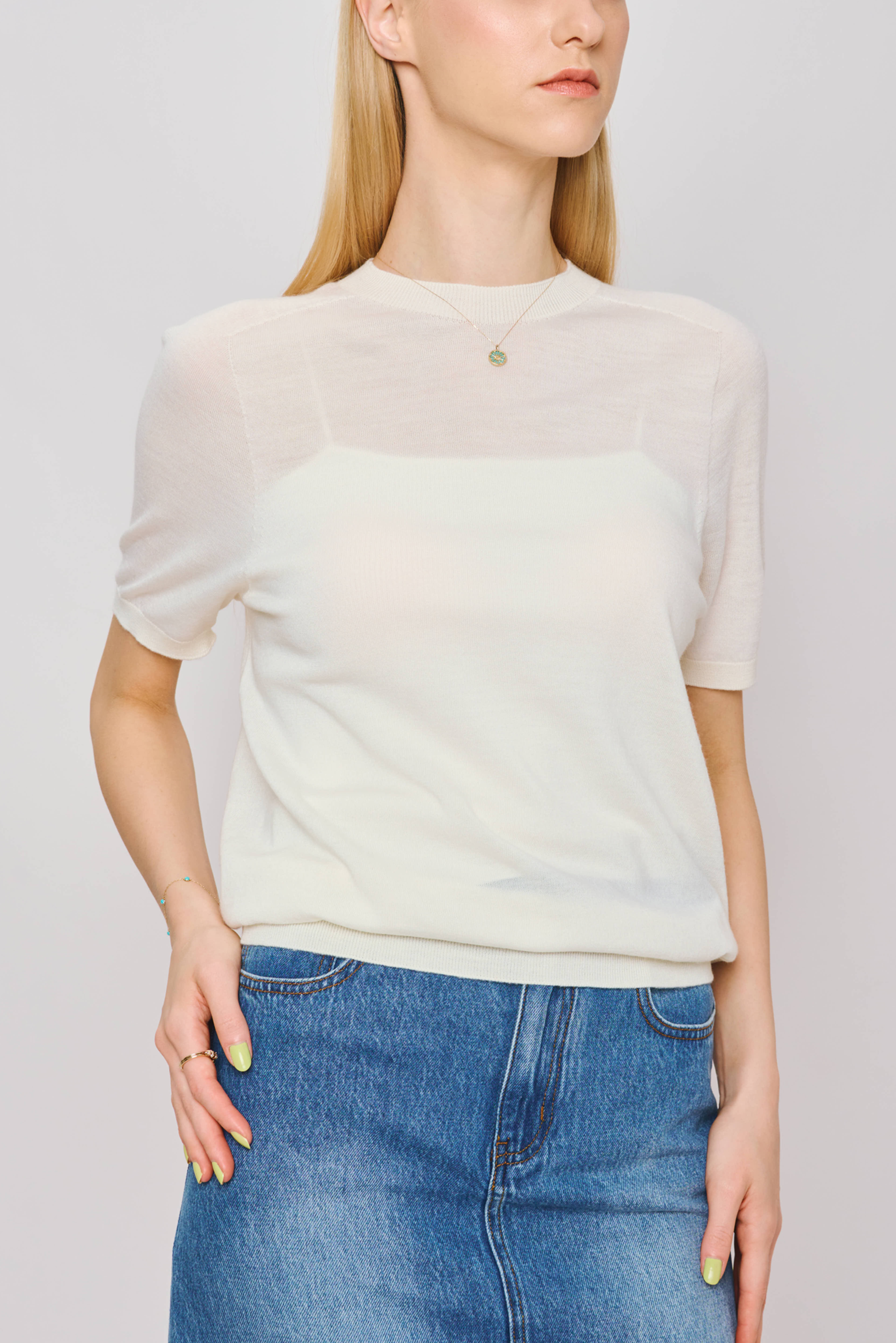 MAYA superfine merino wool top  (White)