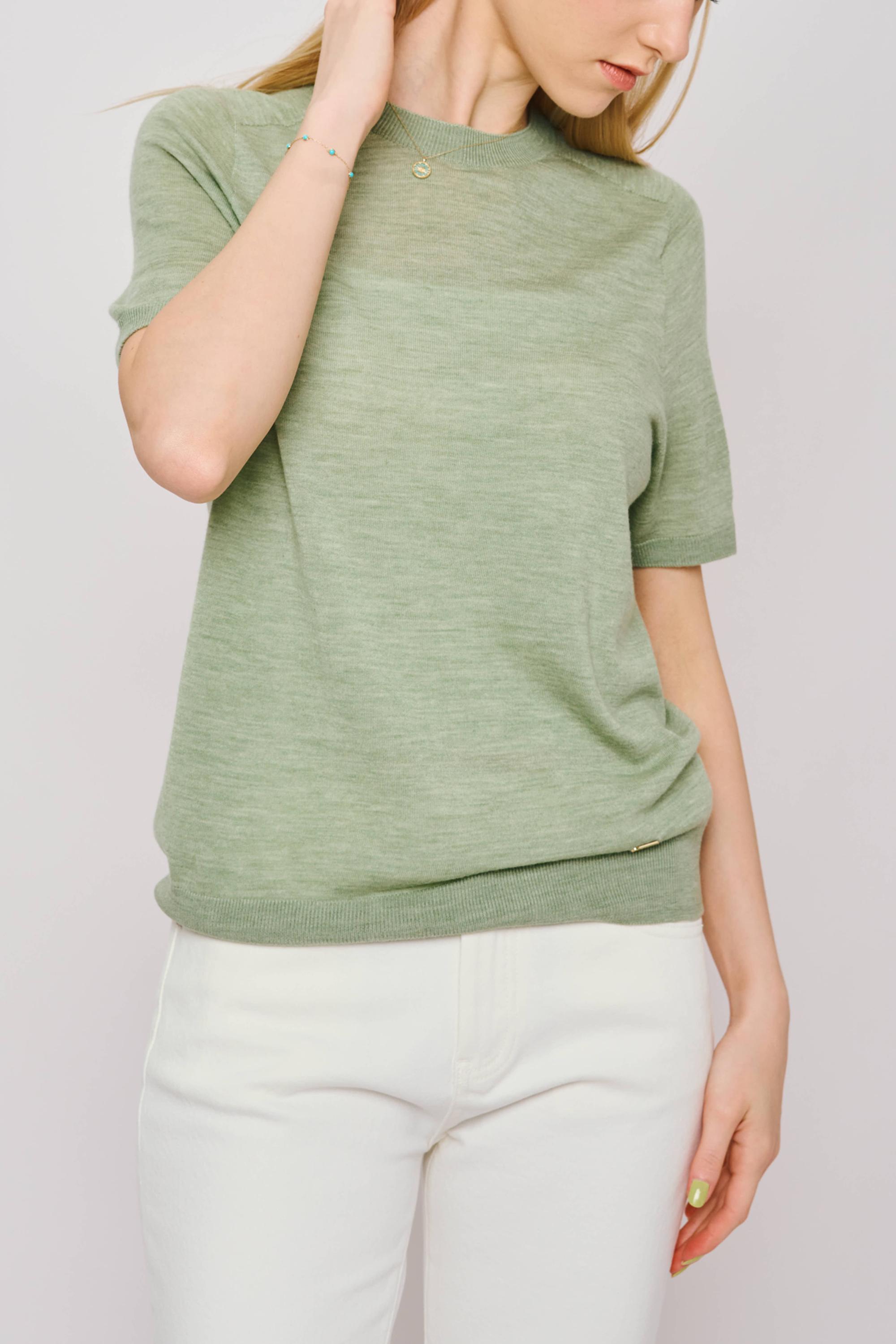 MAYA superfine merino wool top  (Sage)