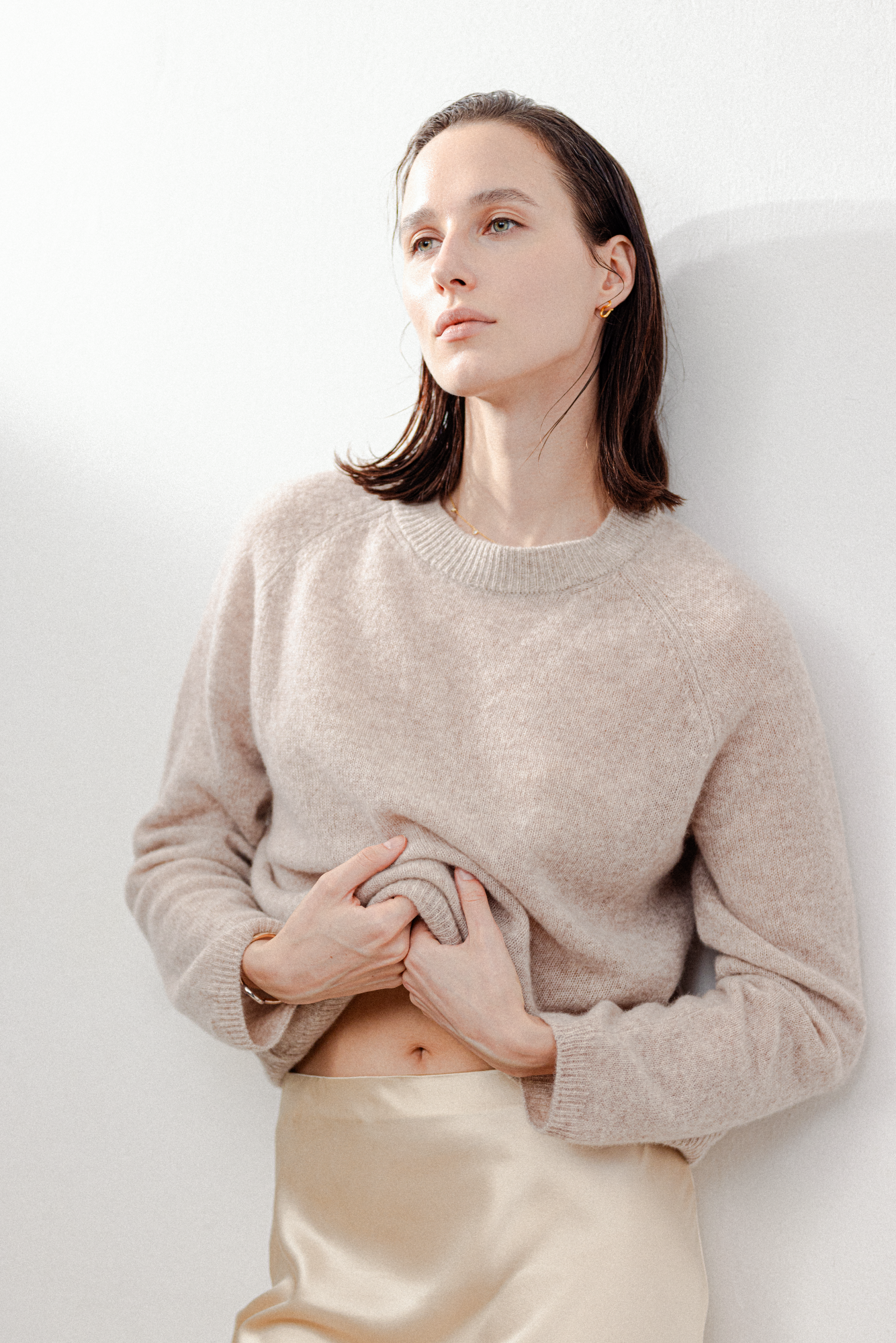 AIR-CASHMERE sweater (Oatmeal)