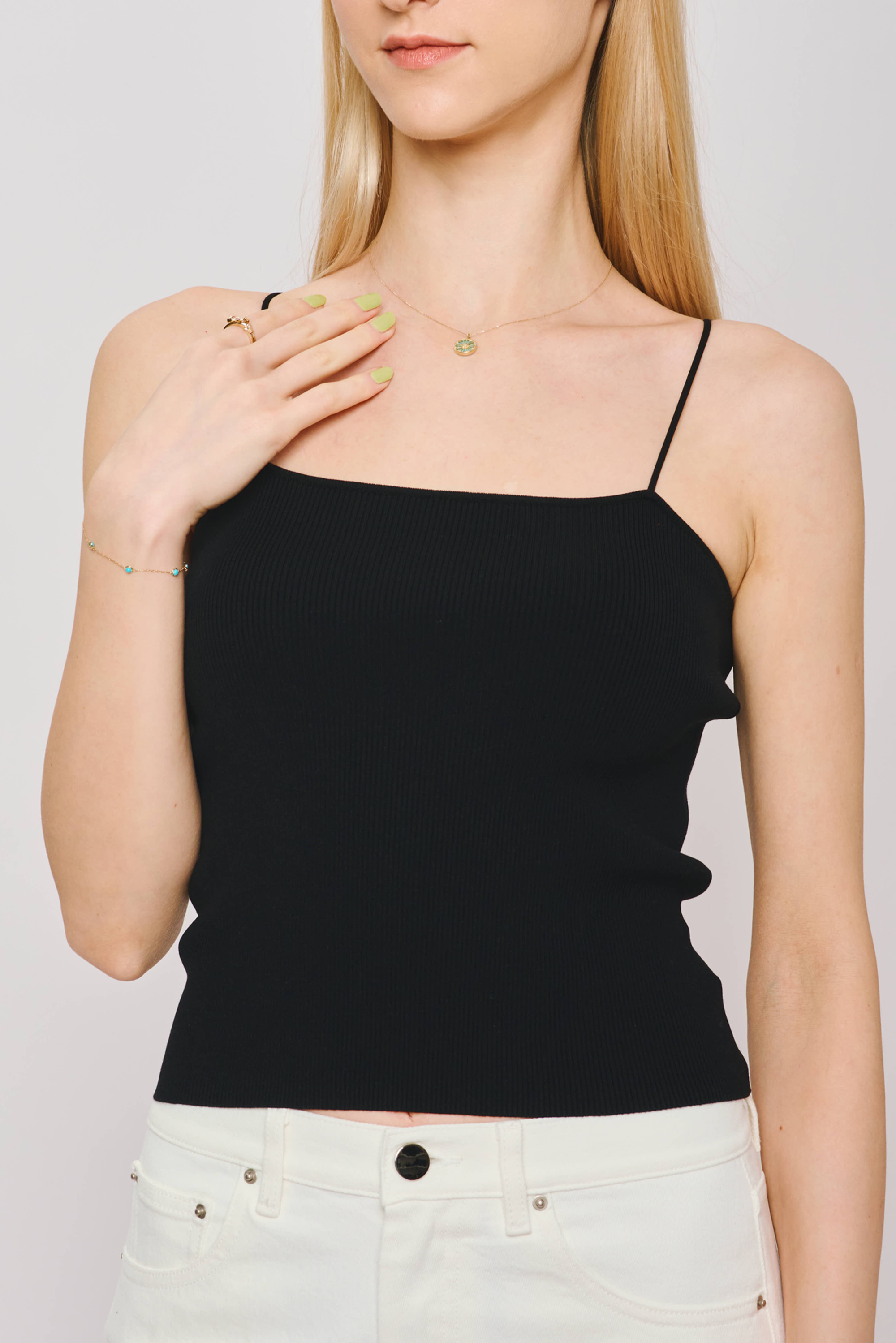 ROXY tencel and silk camisole (Black)