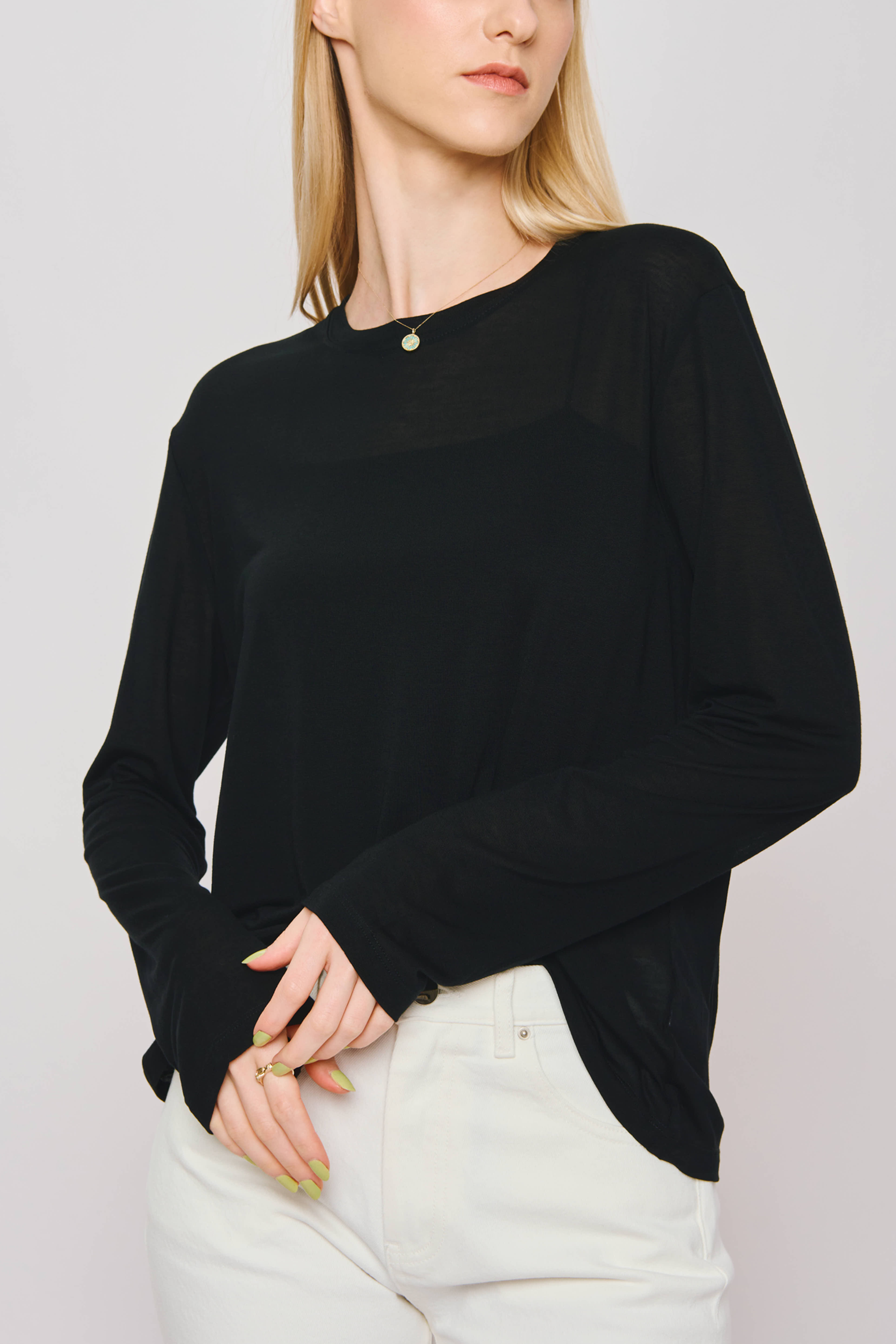 IRIS TENCEL™ easy-care top (Black)