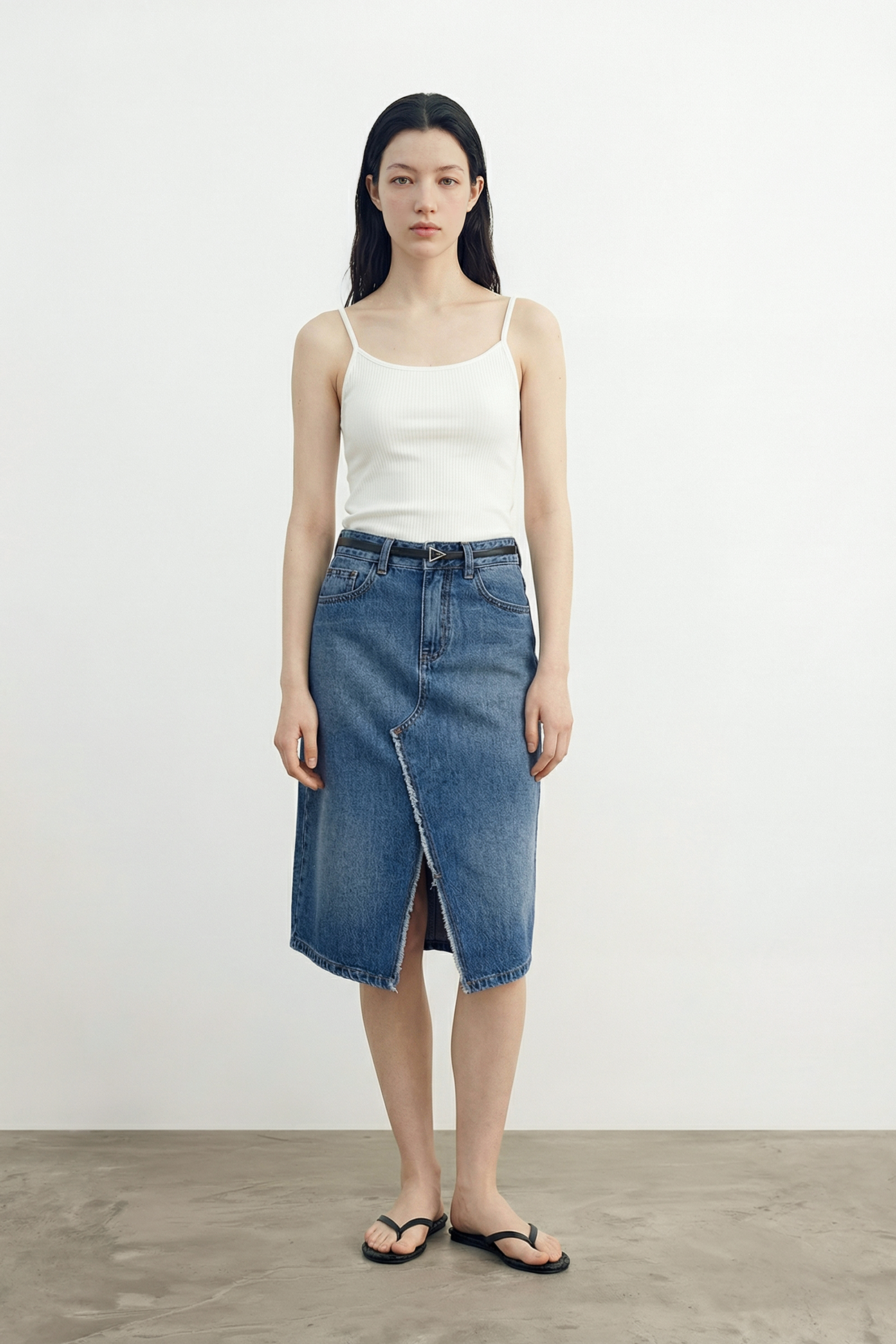 PEA 天絲絲質背心（白色）