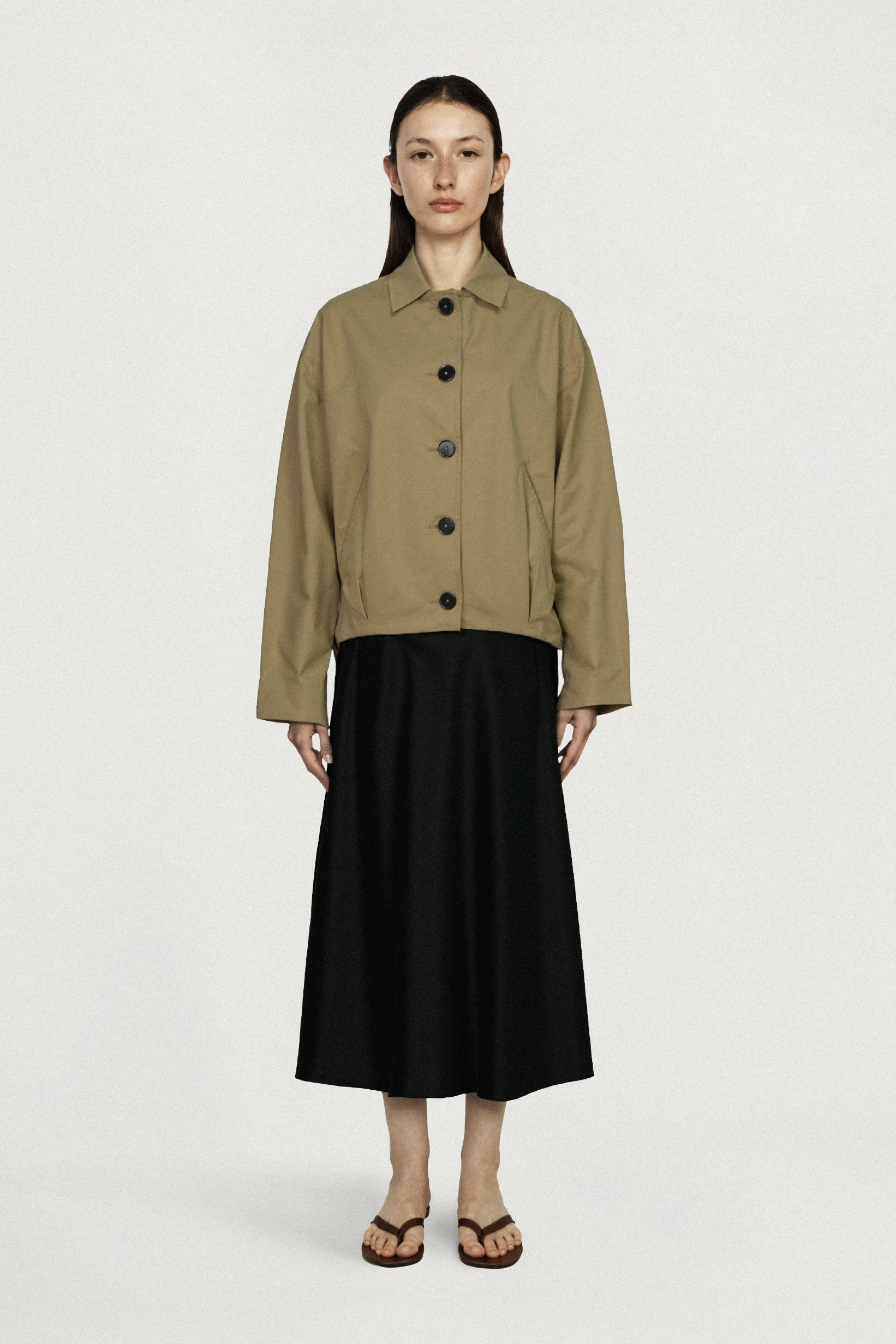 CANNE cotton jacket (Khaki)