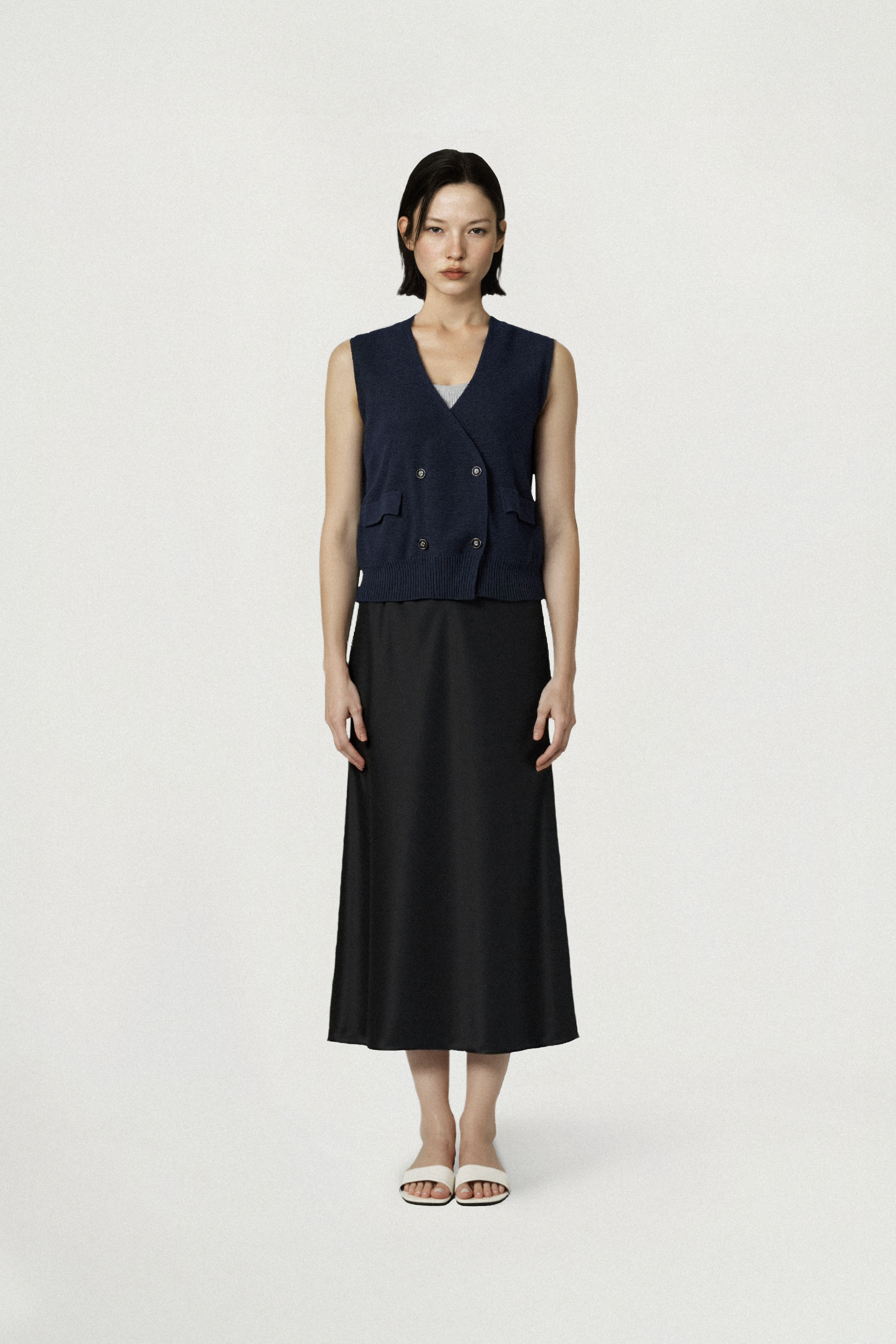 CIAO cotton gilet (Navy)