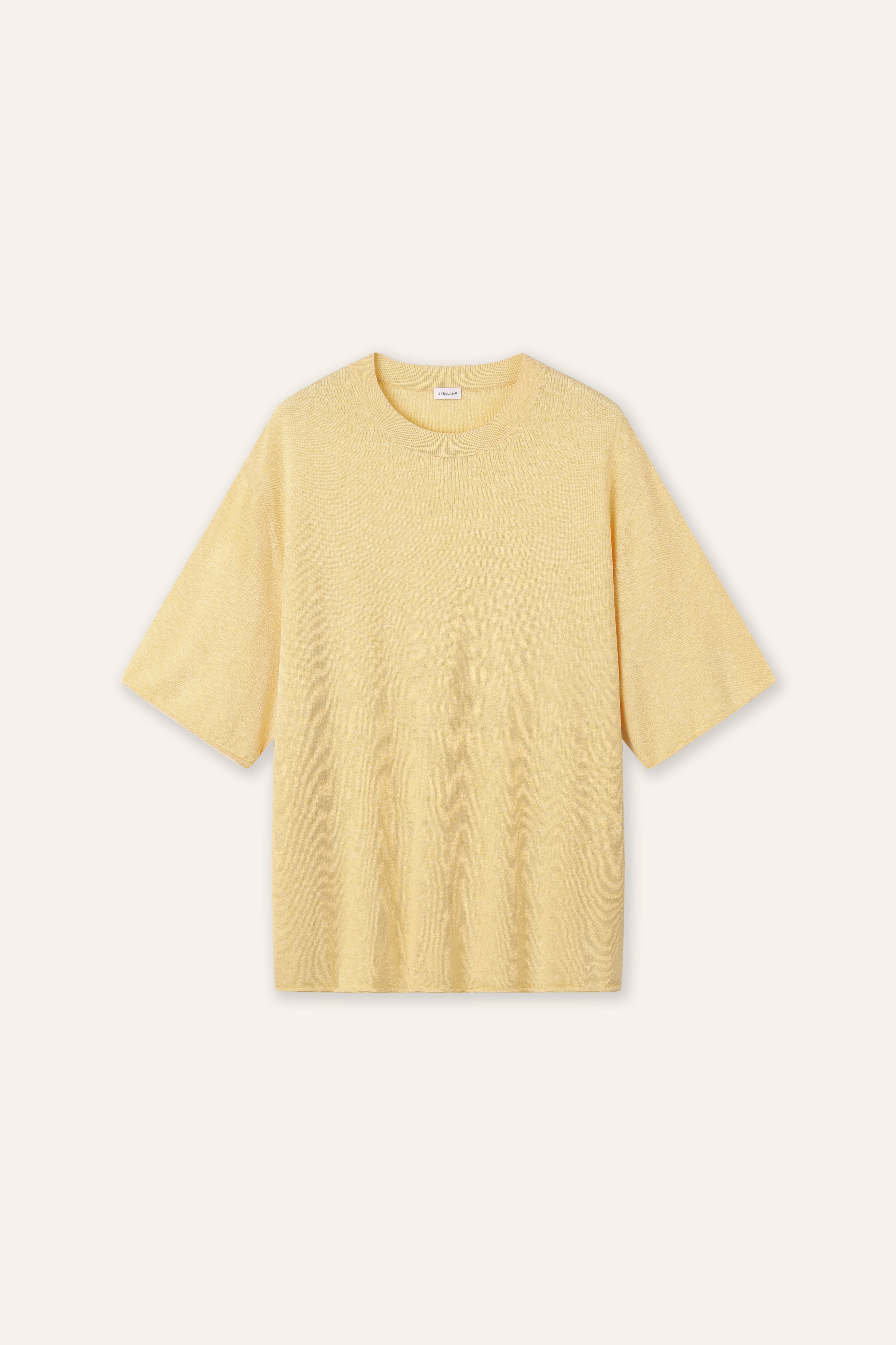 BET棉麻寬鬆上衣（黃色）