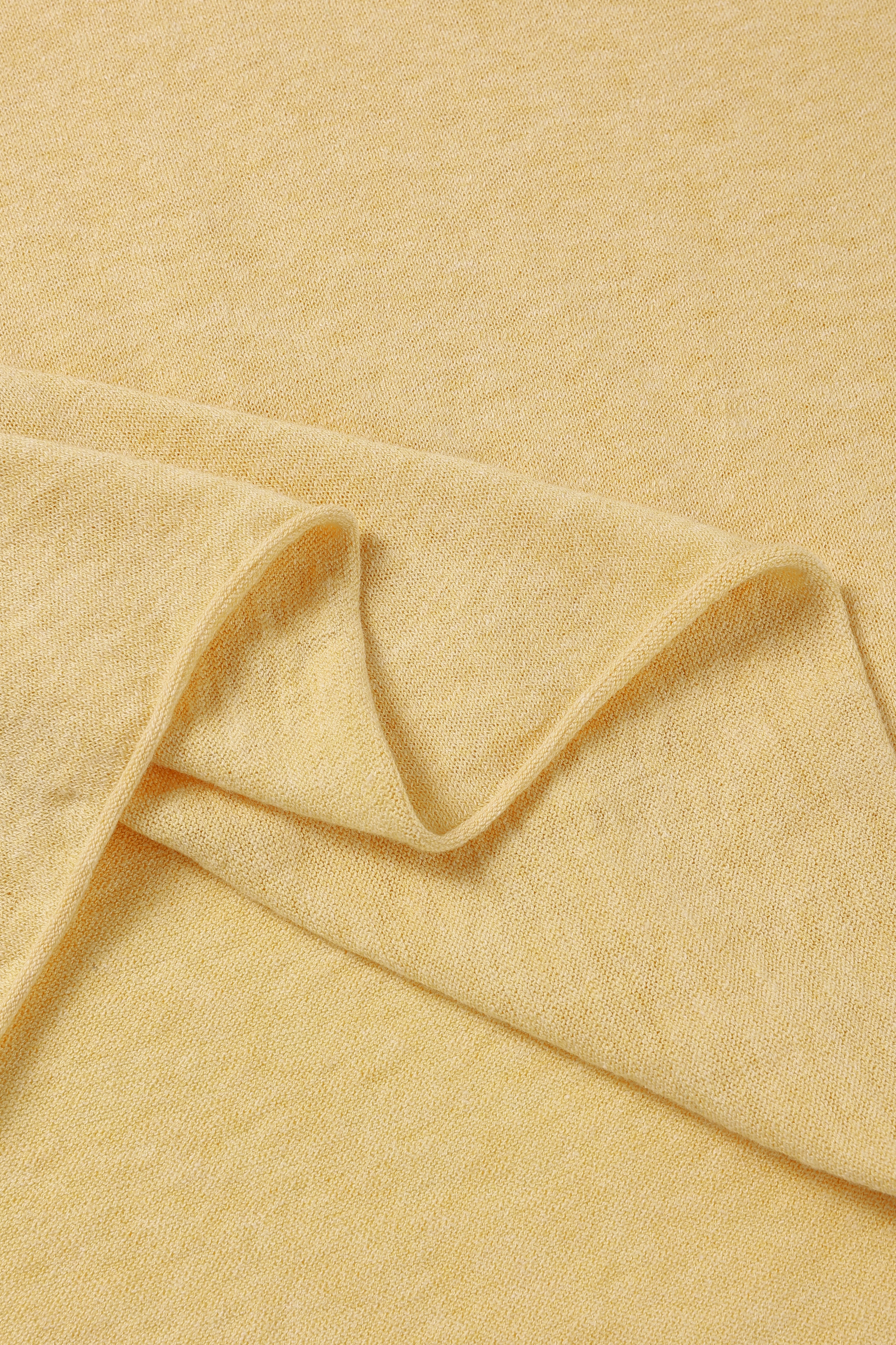 BET linen cotton oversize tee (Yellow)