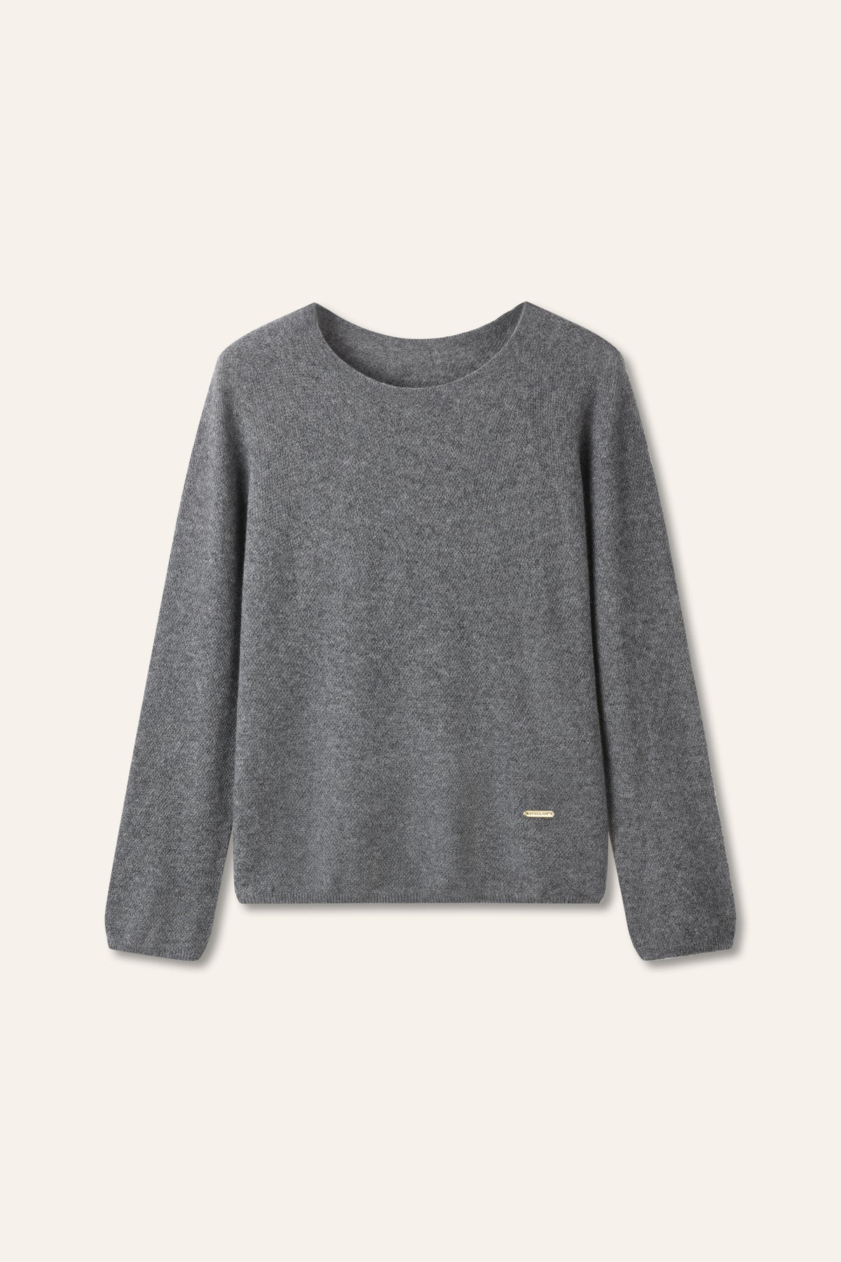 CARRIA silk-cashmere seamless pullover (Grey)