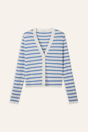 DAY lyocell cardigan (Blue stripe)
