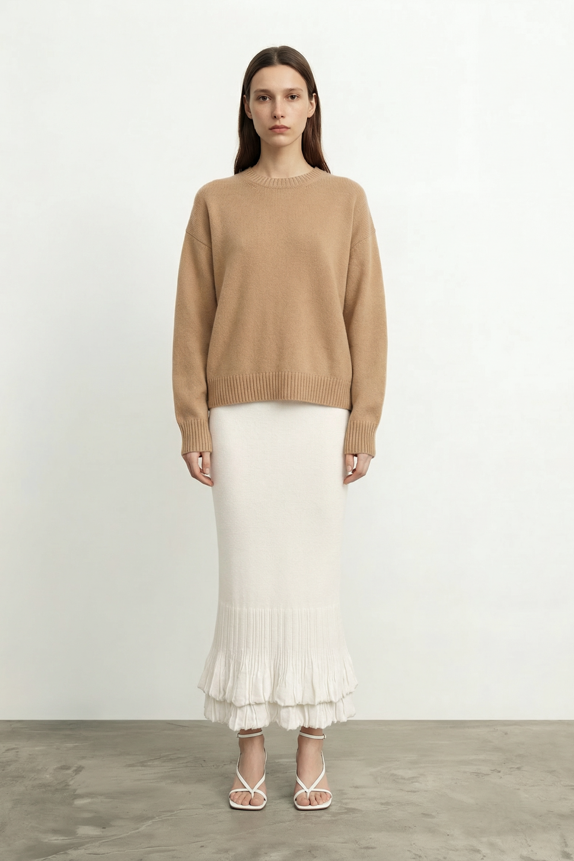 ISA cashmere sweater (Biscuit)