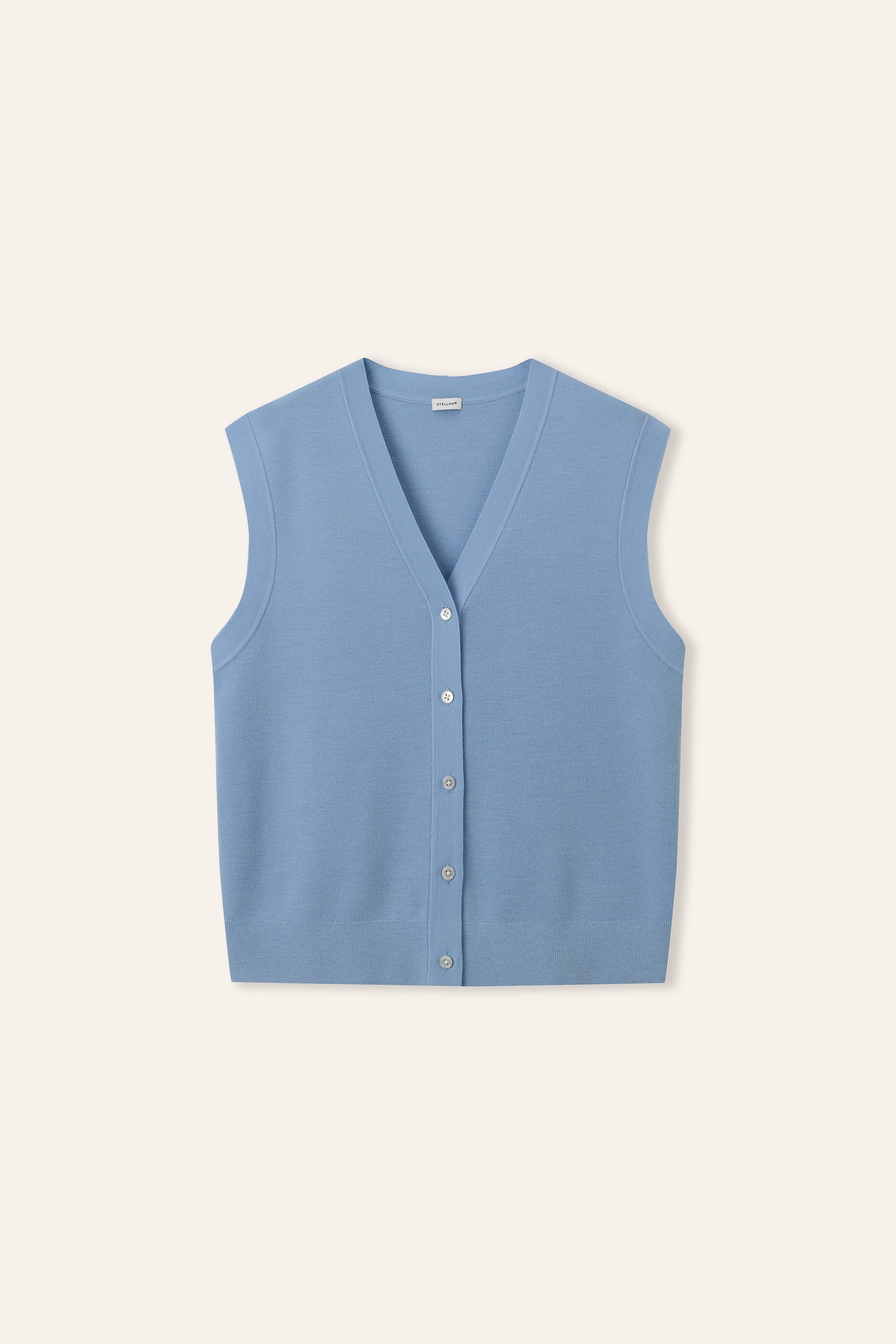 FAIRLADY wool vest (Light bIue)