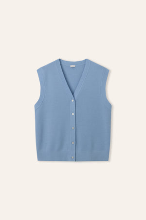 FAIRLADY wool vest (Light bIue)