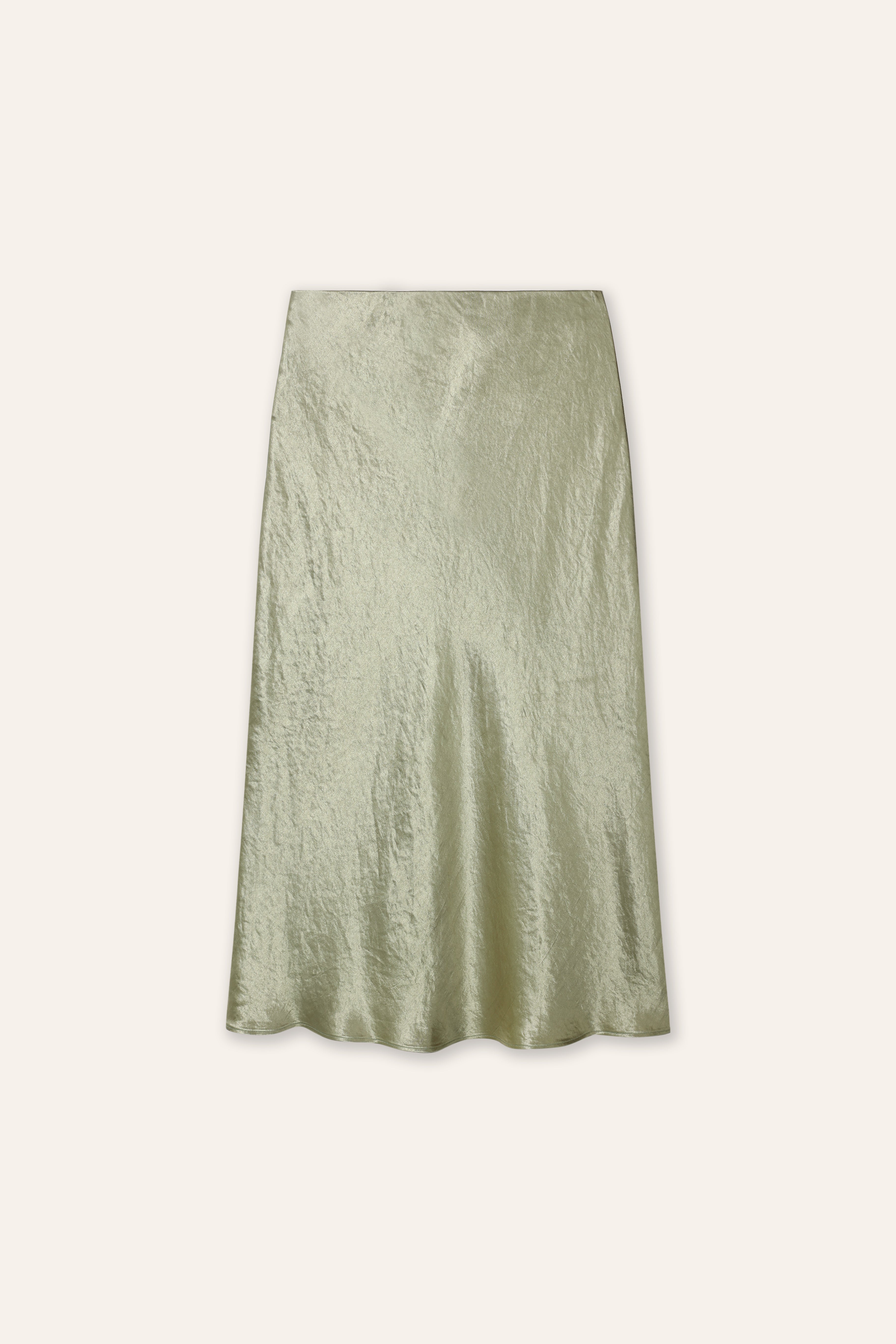 GLITTER 3.0 Midi Skirt (Ash green)