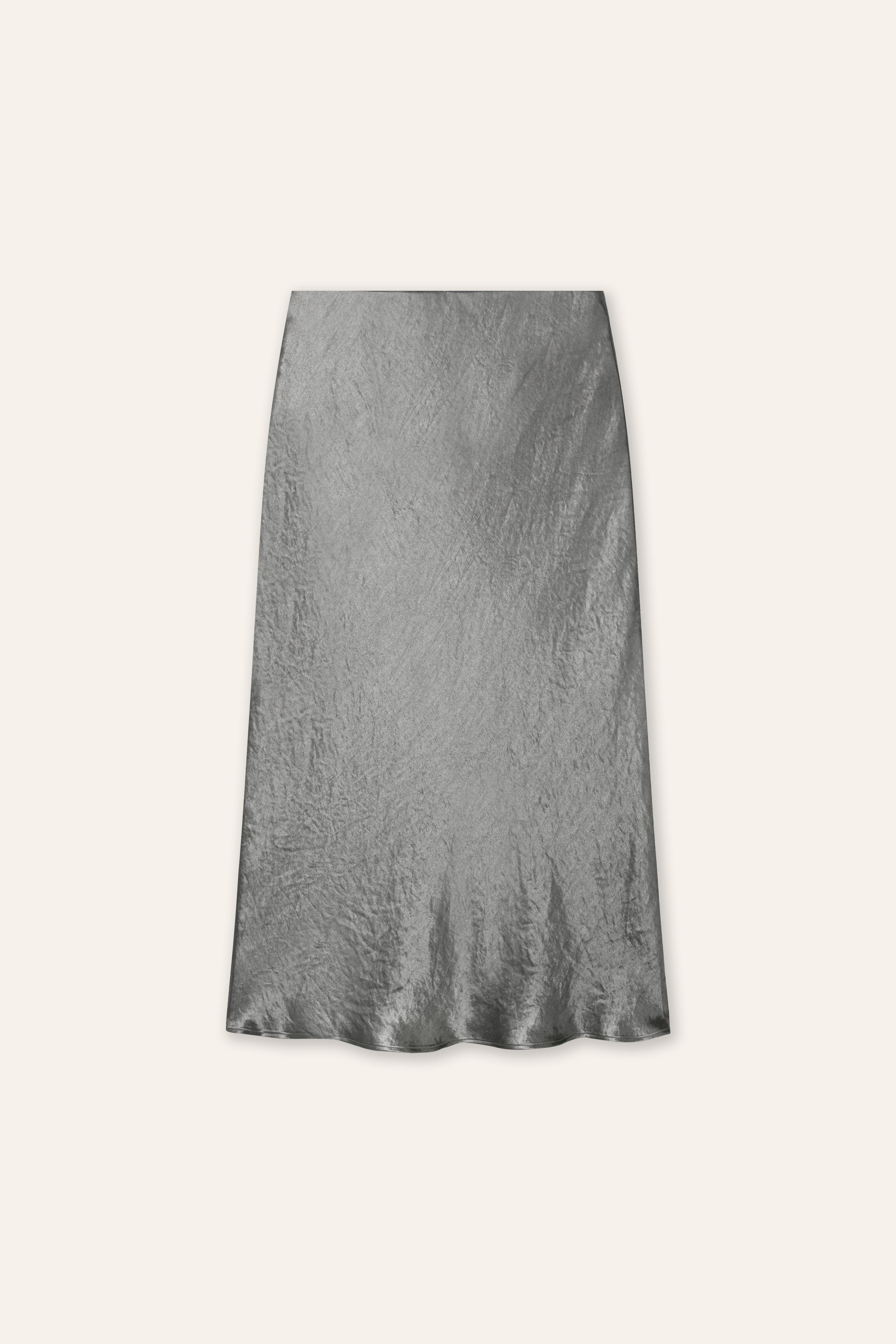 GLITTER 3.0 Midi Skirt (Grey)
