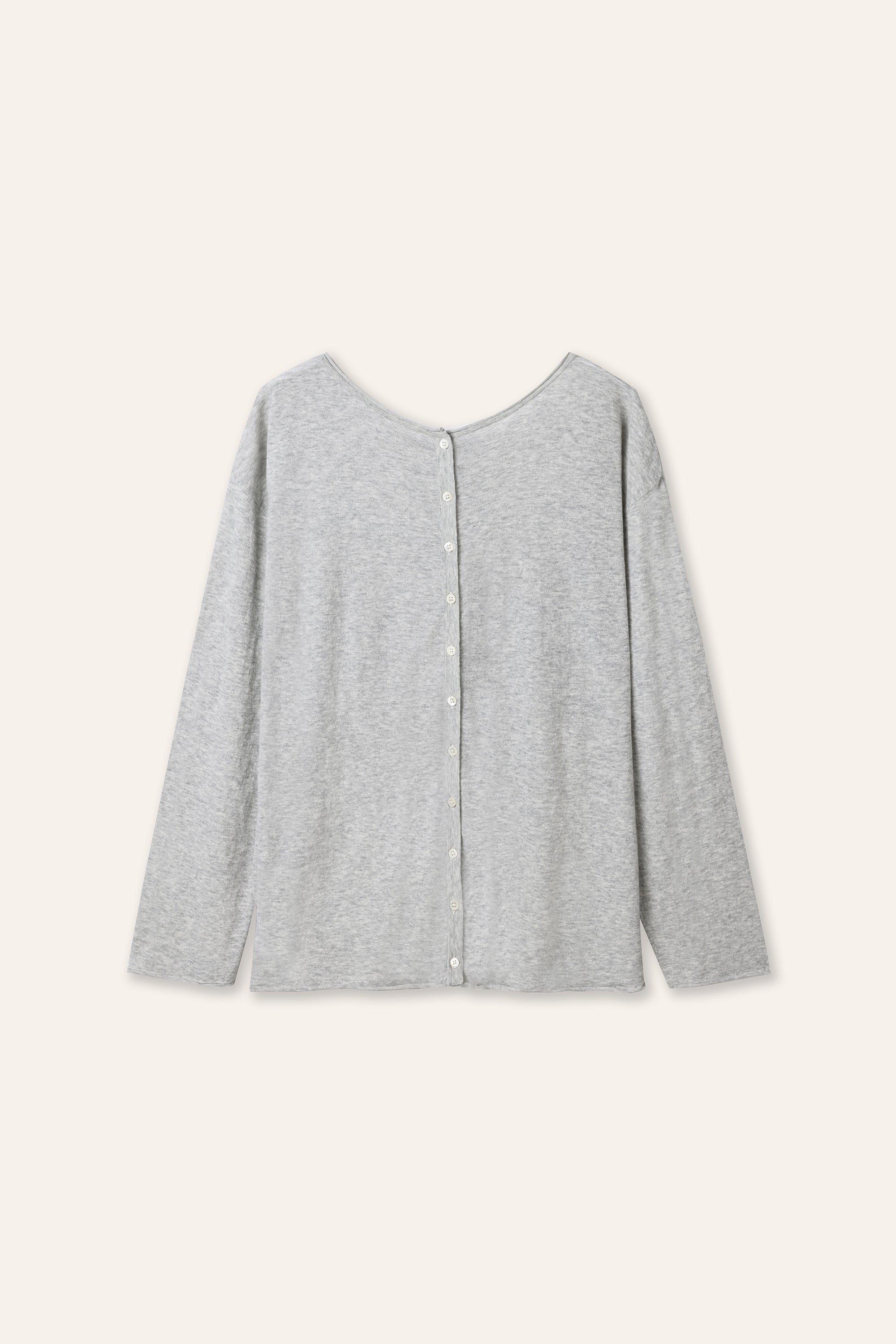 JESSY棉麻混纺兩穿上衣（灰色）