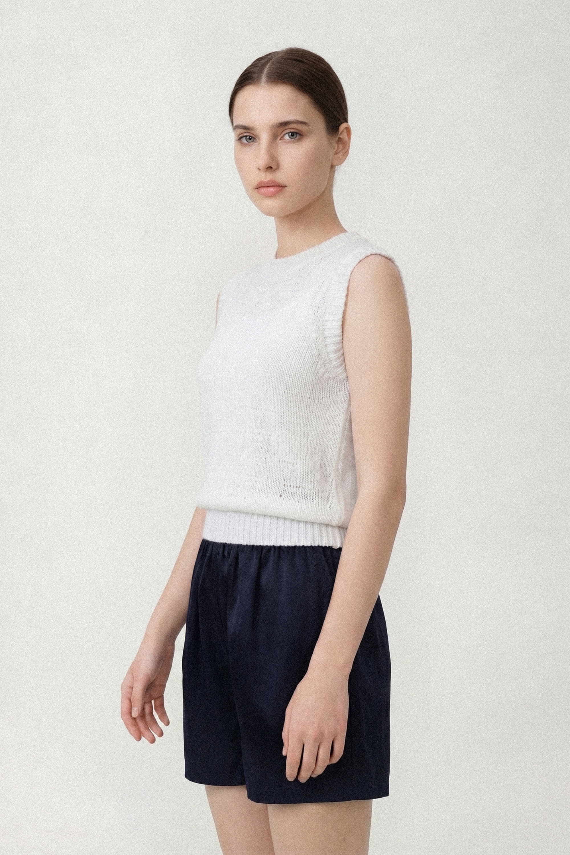 HENAN acetate shorts (Navy)