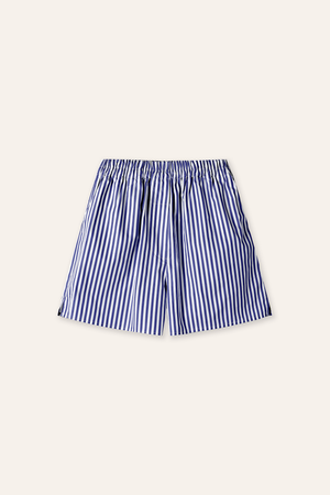 LARE cotton striped shorts (Blue stripe)