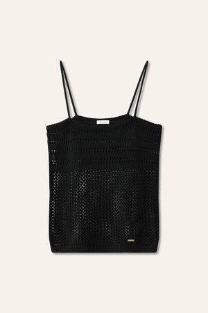 LILIAN TENCEL camisole (Black)