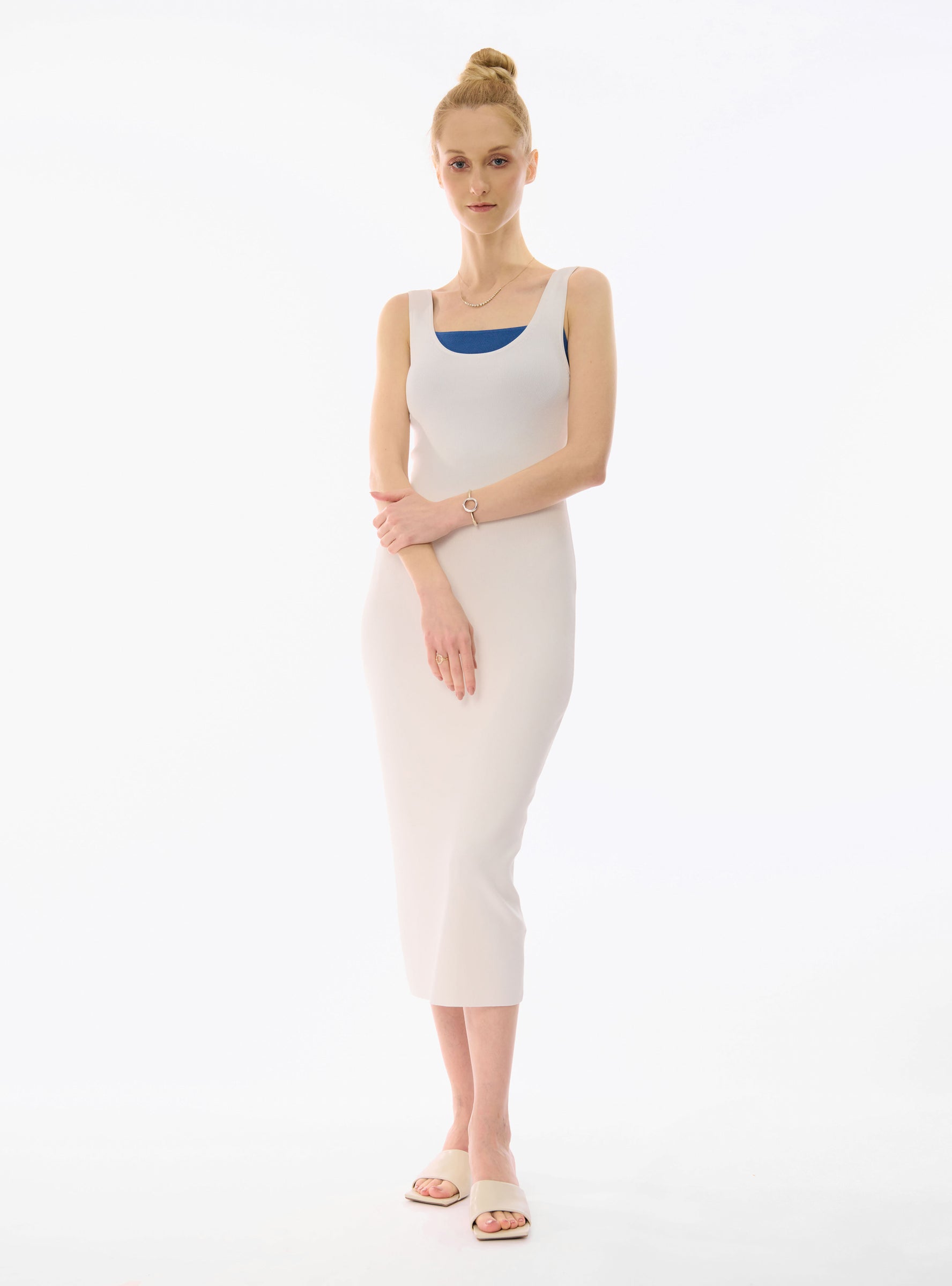 MELISSA knit dress (White)
