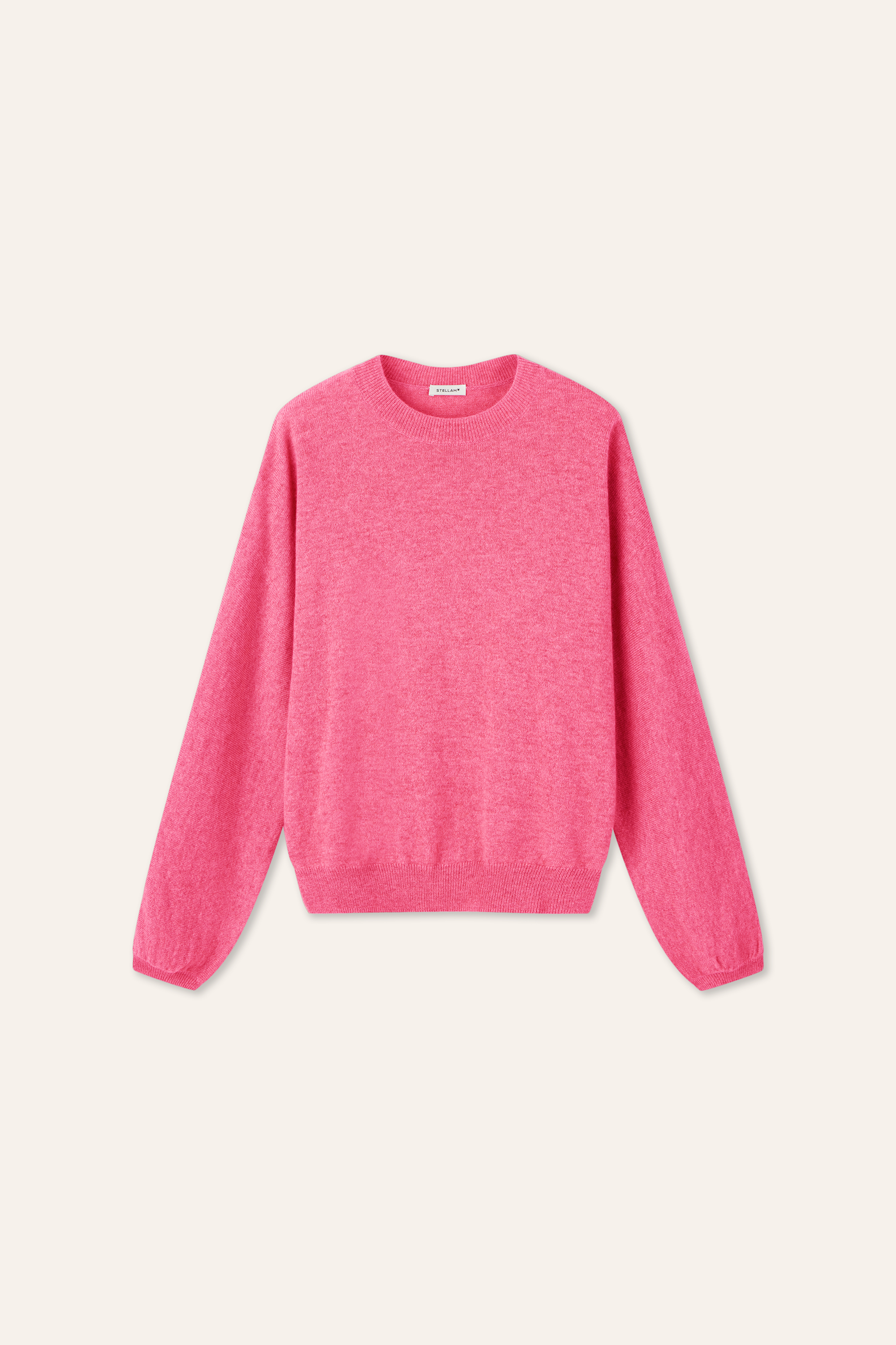 MIRANDA cashemere crew neck sweater (Shocking pink)