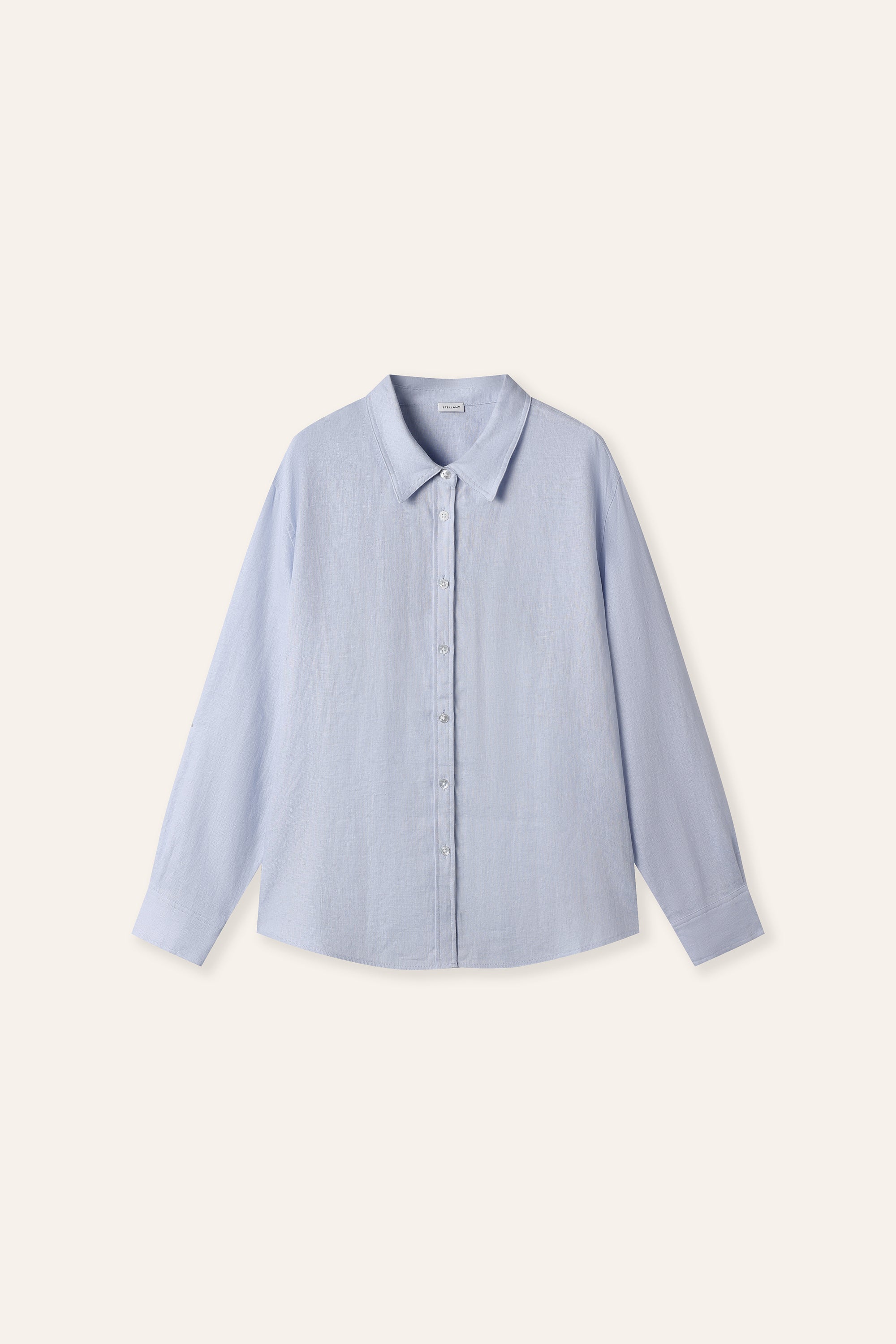 NAPLES 2.0 organic linen shirt (Light blue)