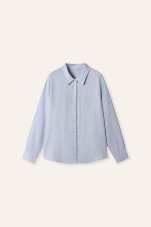 NAPLES 2.0 organic linen shirt (Light blue)