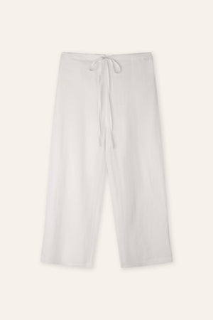 NAPLES 2.0 organic linen pants (White)