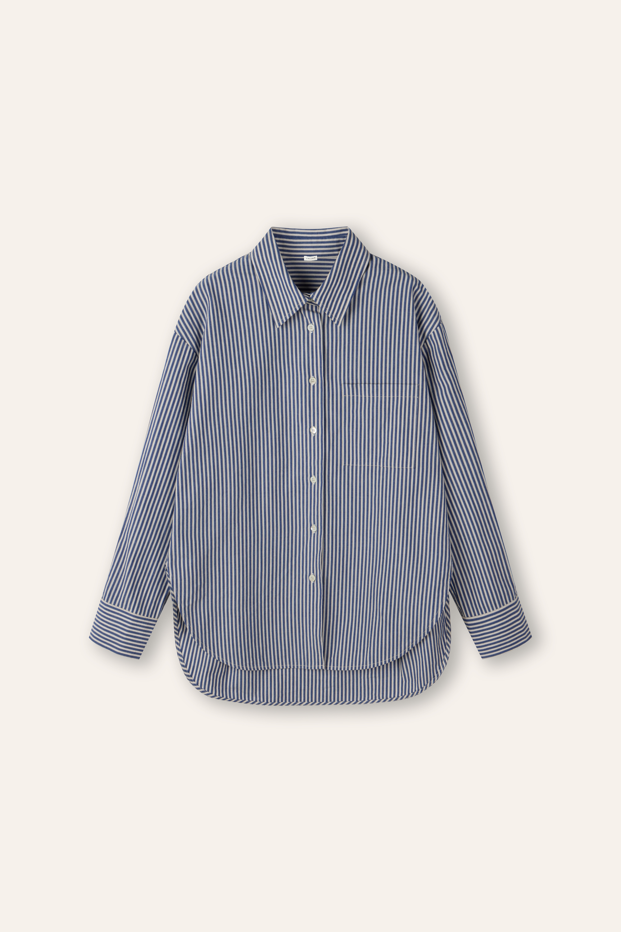 ORGANIC - cotton shirt (Blue stripe)