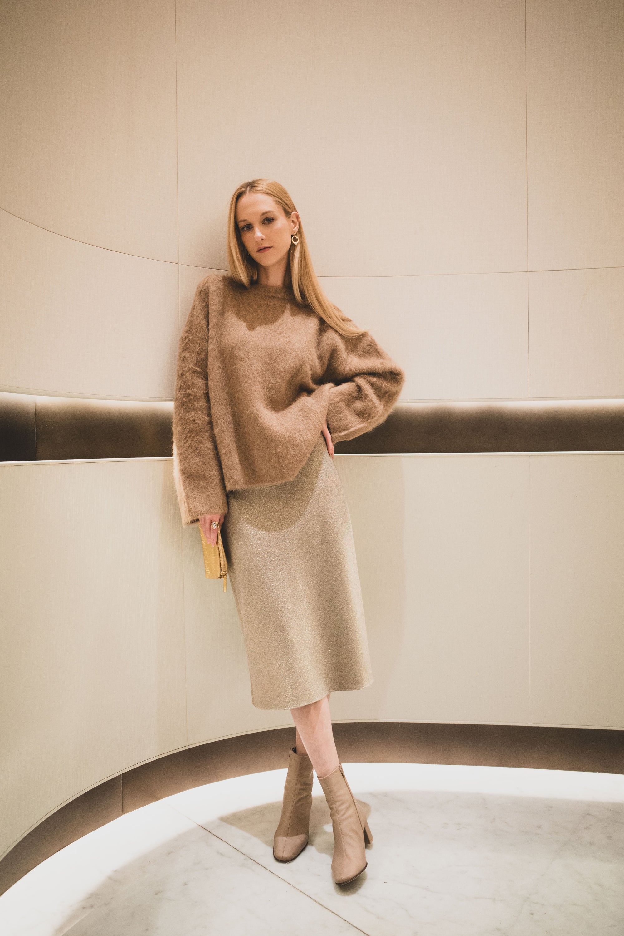 ALPACA wool pullover (Beige)