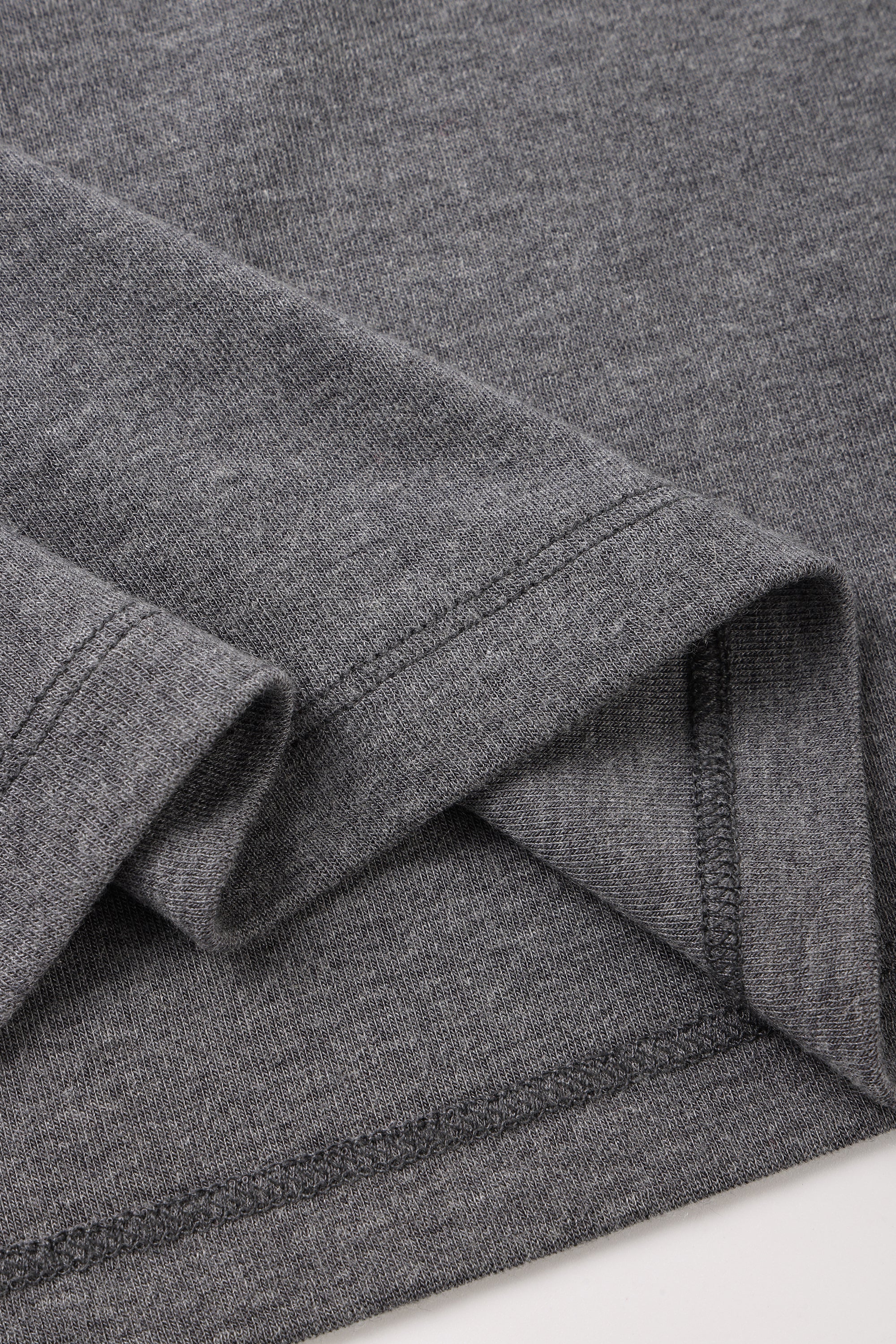 PANCY 羊絨混紡莫代爾上衣（灰色）