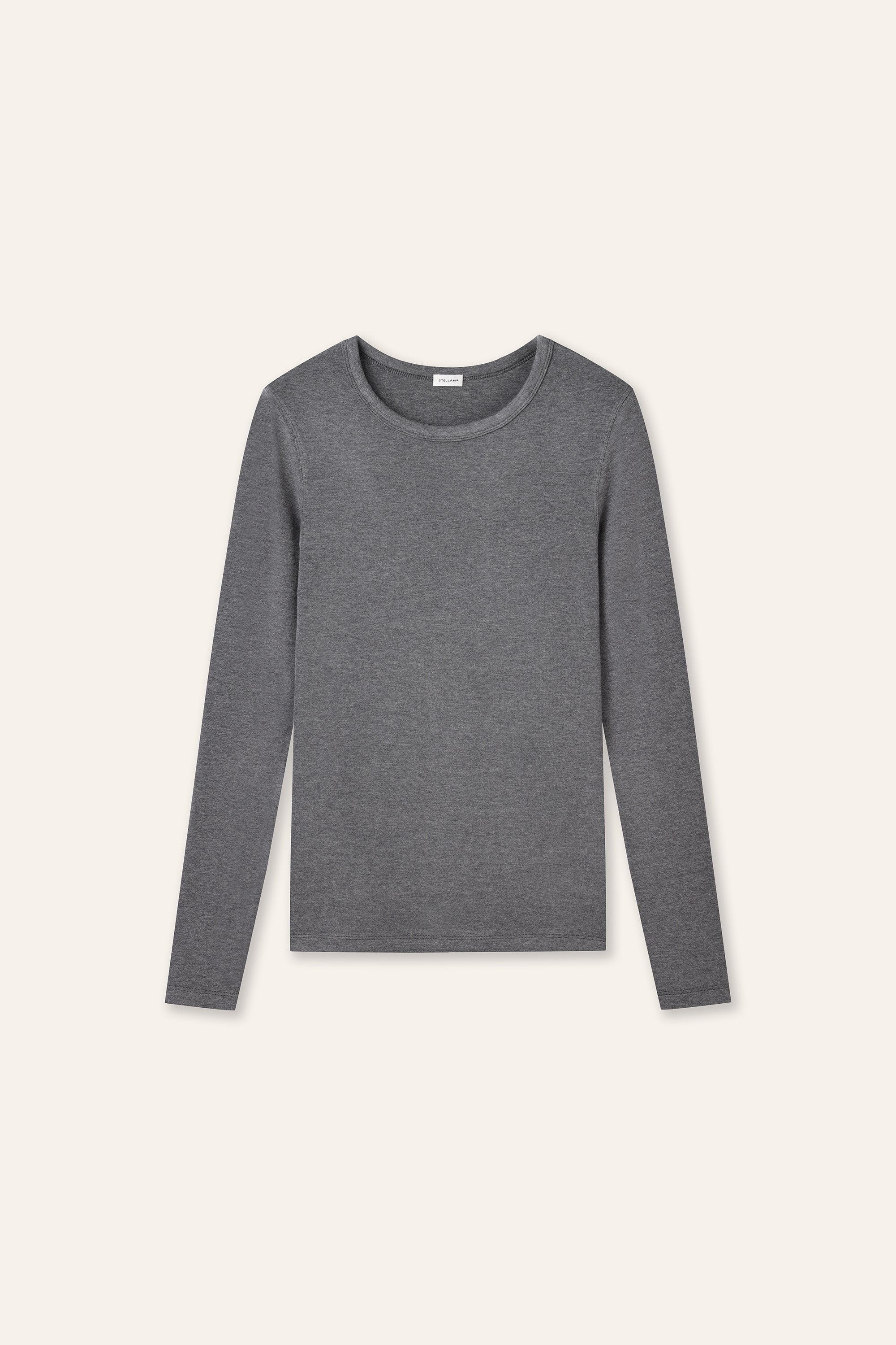 PANCY 羊絨混紡莫代爾上衣（灰色）