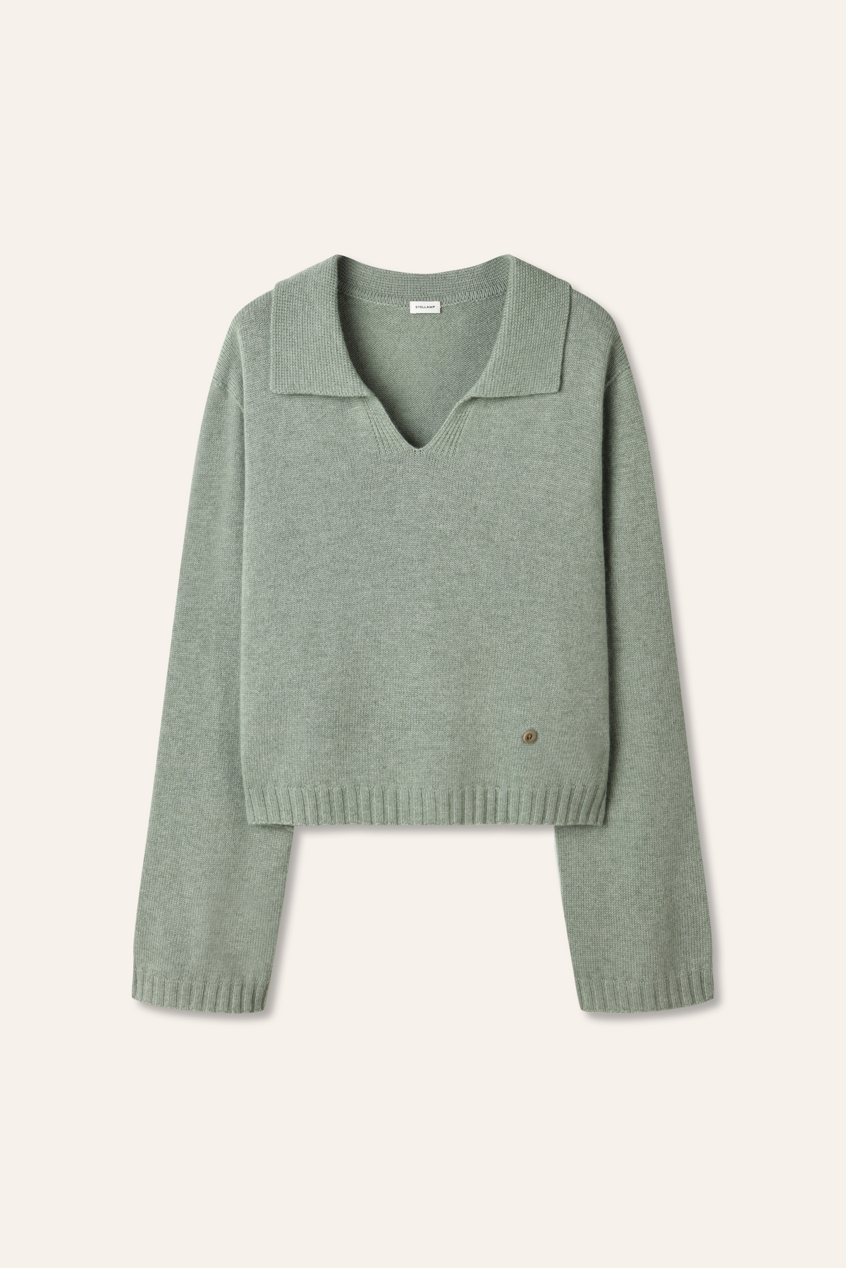 POLLY cashmere seamless pullover (Sage)