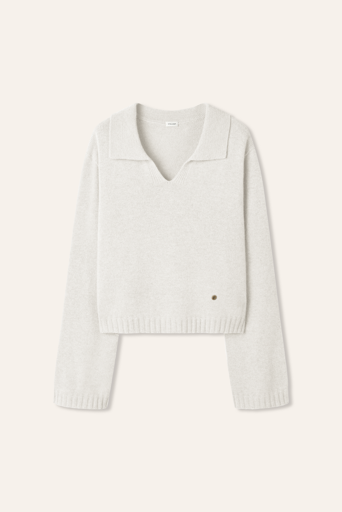 POLLY cashmere seamless pullover (White)