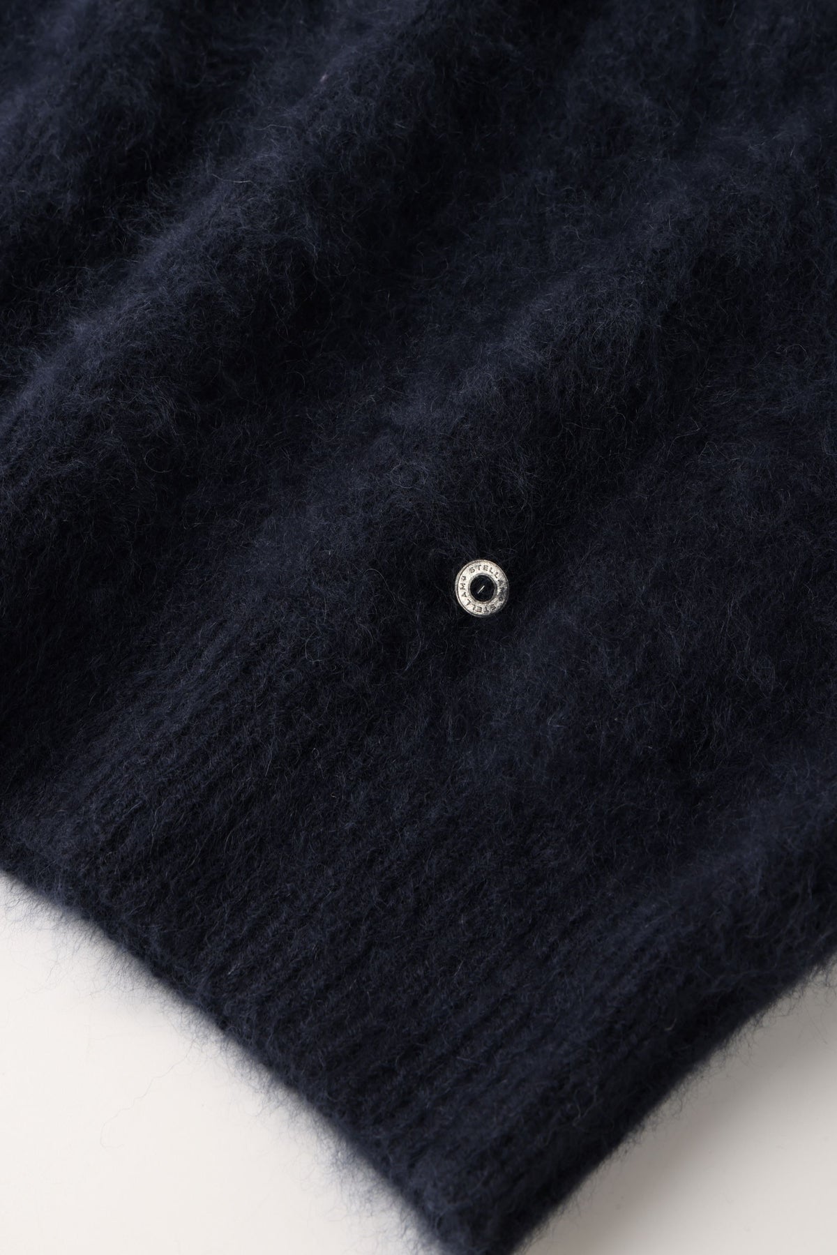 WISDOM double-wool furry pullover (Navy)