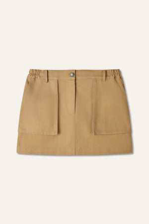 KALLIAN pocket mini skirt (Khaki)