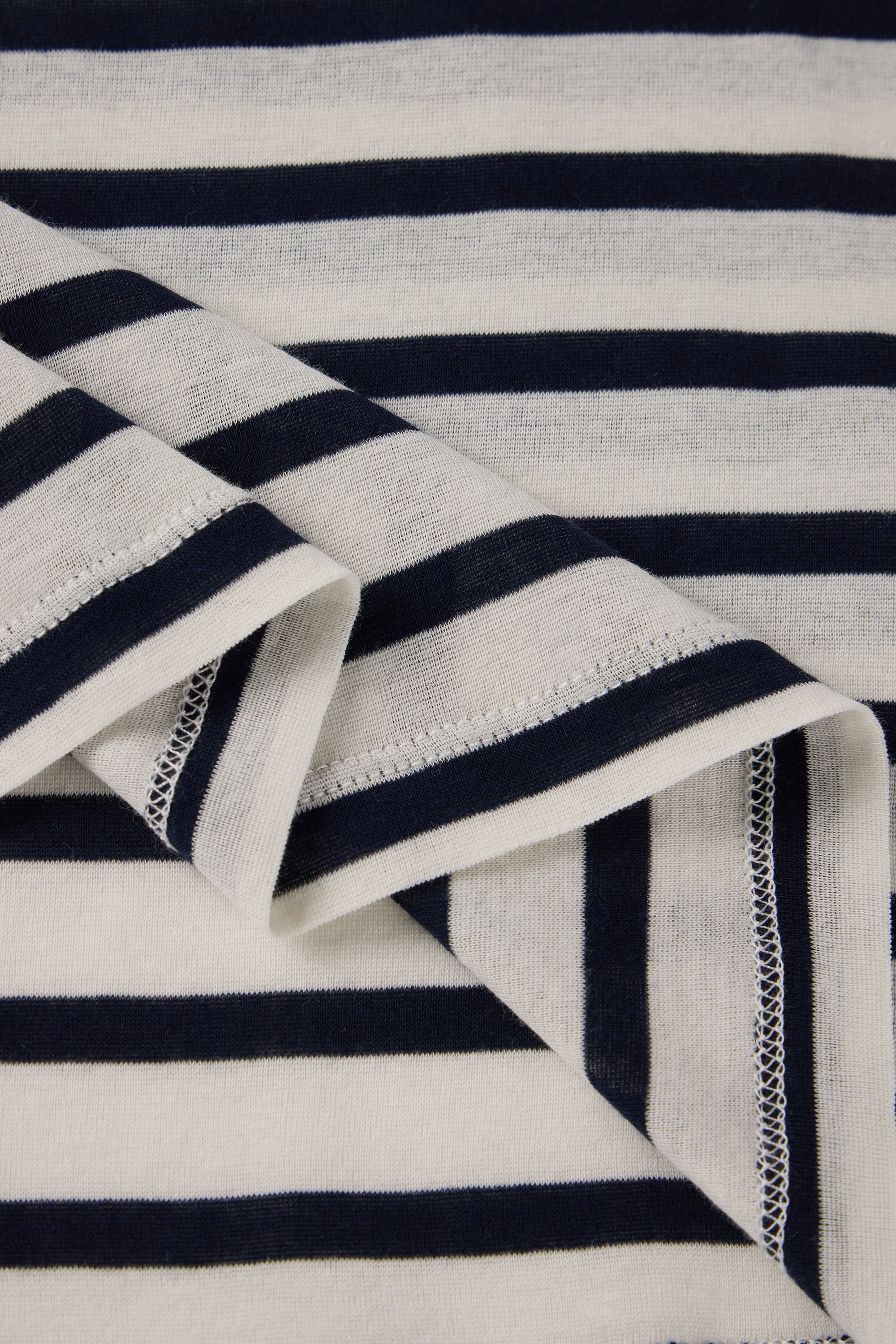 PIMA cotton tee (Navy stripe)