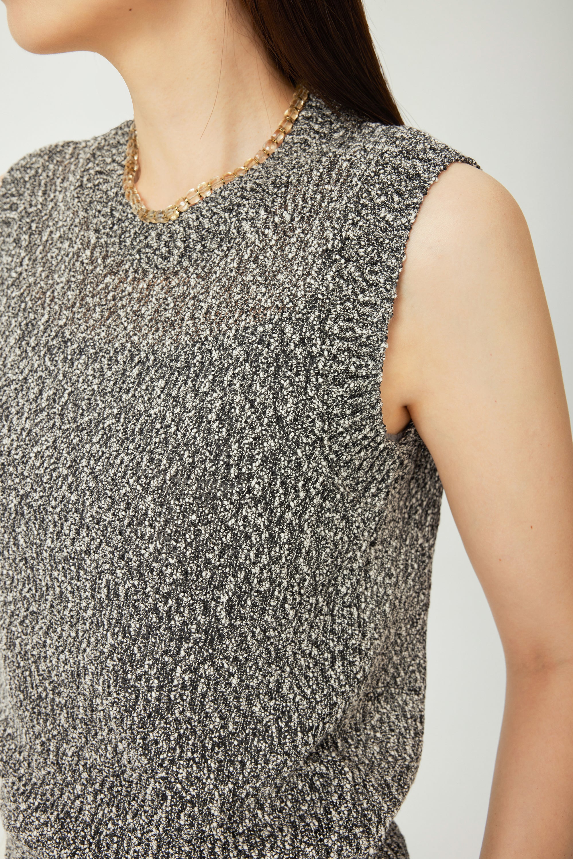CYAN heather cotton tank top (Dark grey)