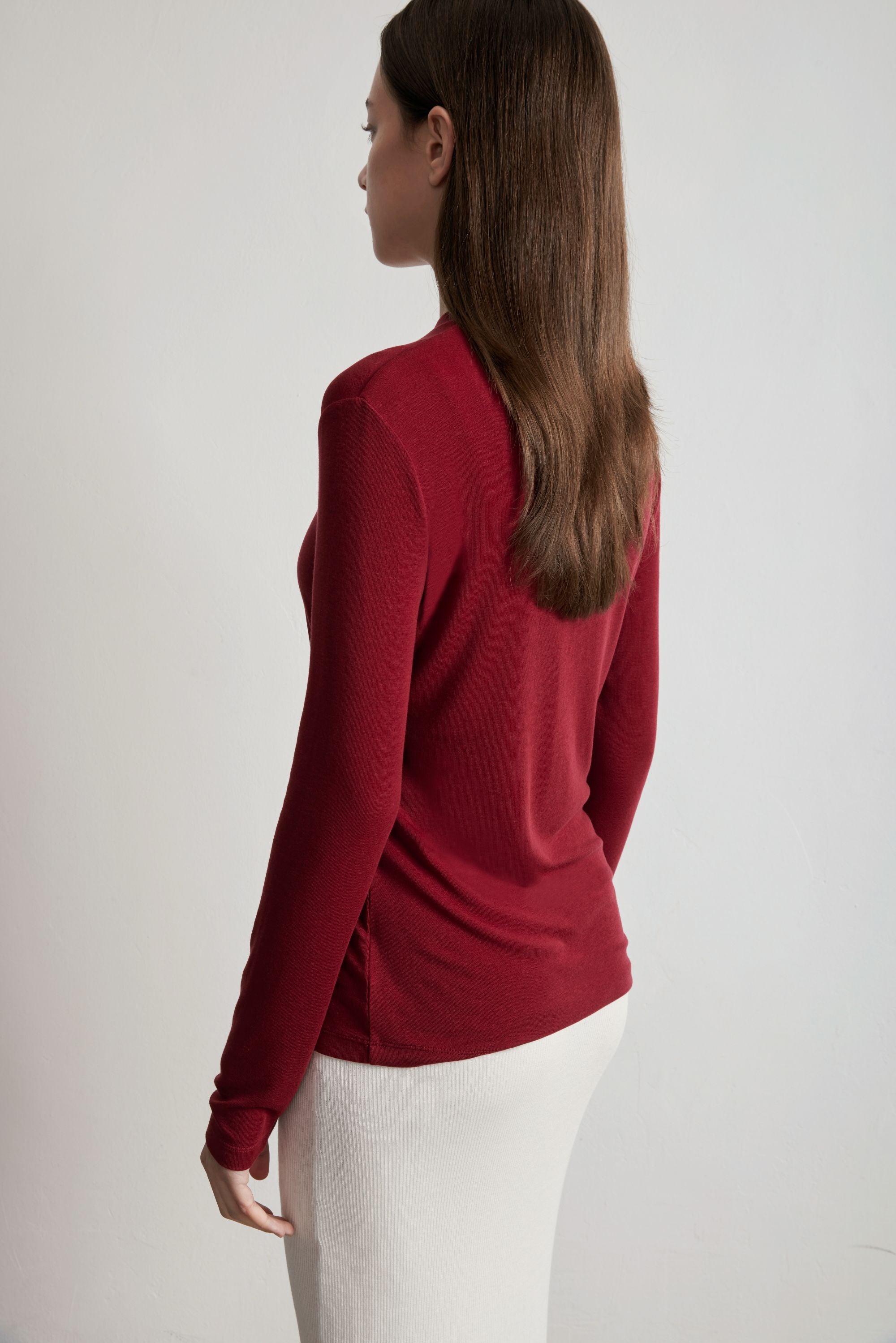 EMMA TENCEL™ 針織上衣 (玫瑰紅)