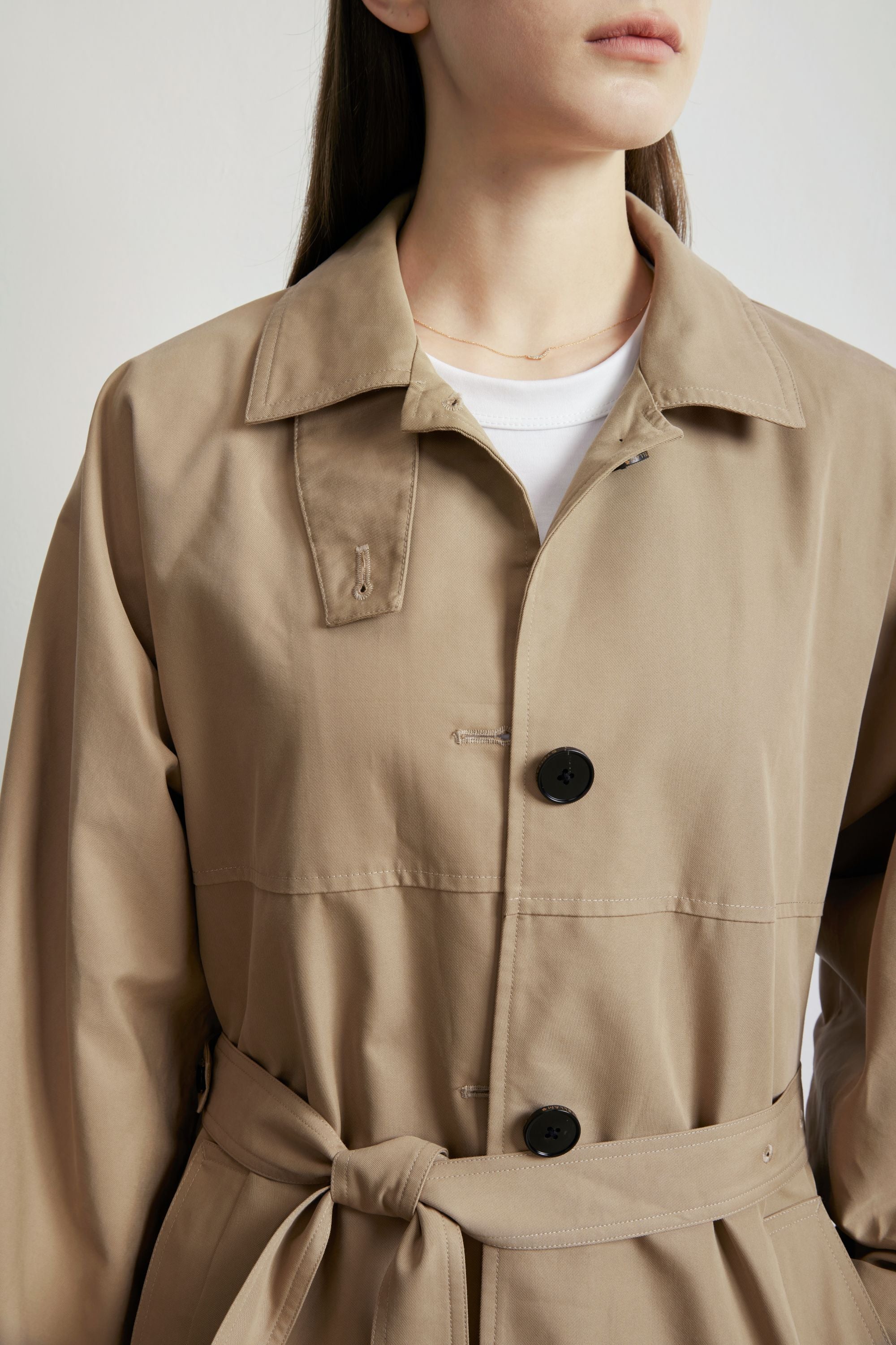 AMARA cotton trench coat (Sand)