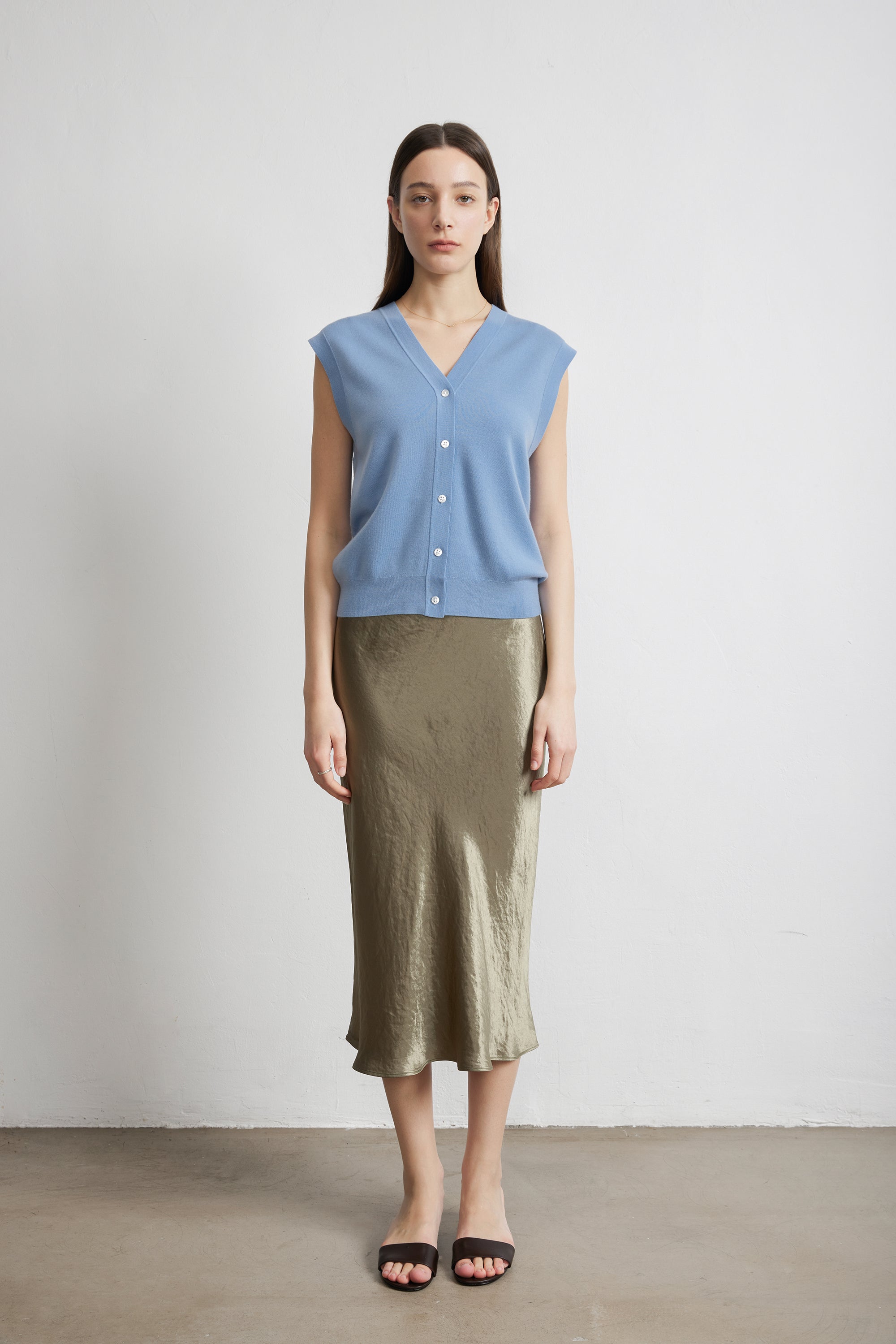 FAIRLADY羊毛背心（淺藍色）