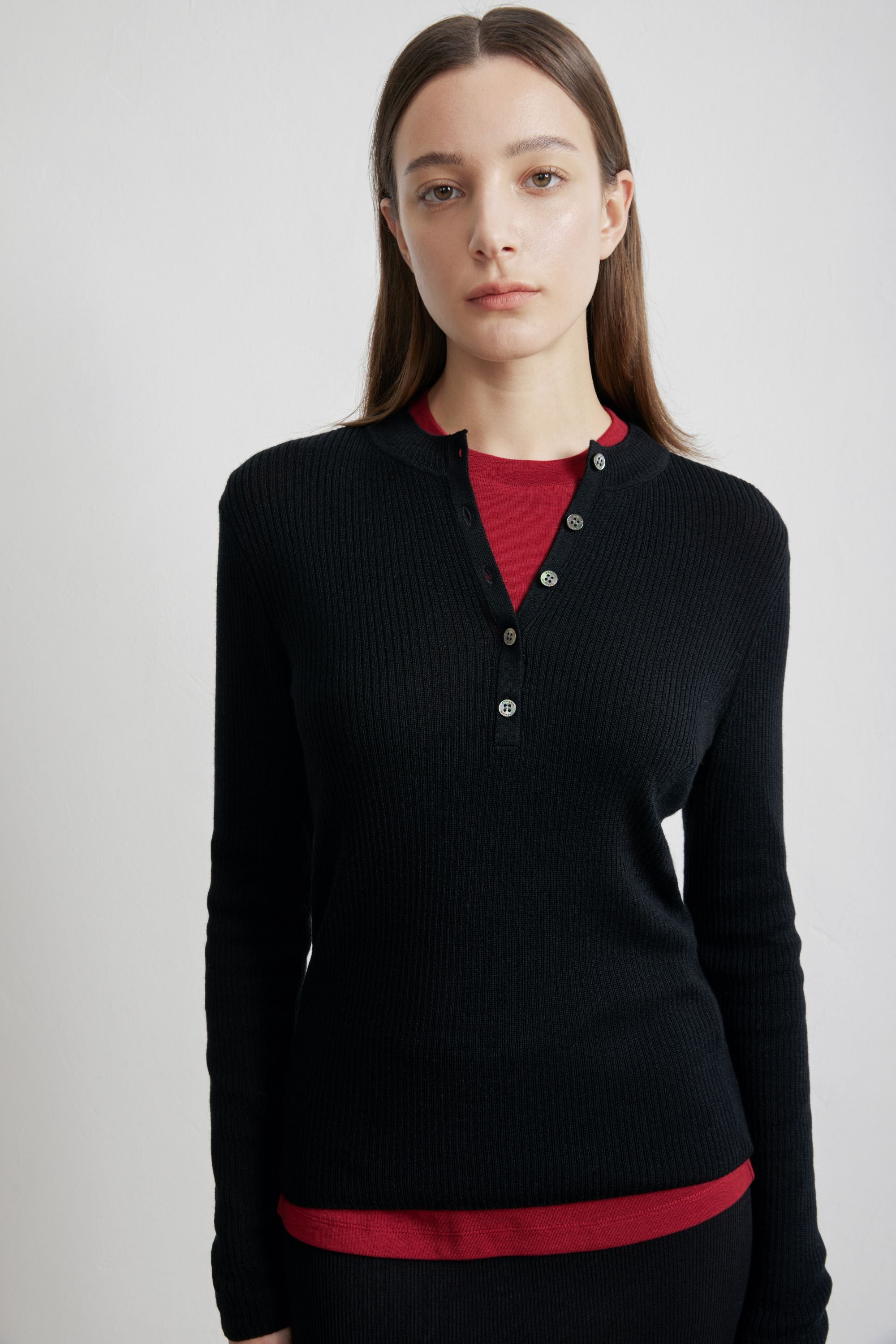 HERA 絲混紡毛衣（黑色）